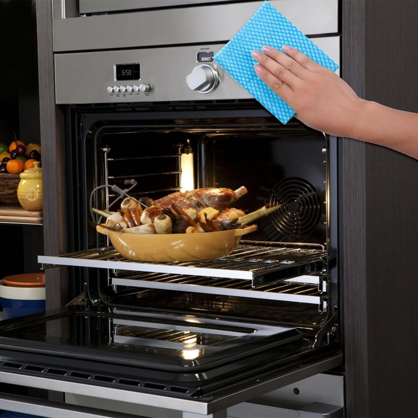 SCRUBIT Reusable Handy Wipes – Cleaning Cloth for House and Office - Dish Cloths for Washing Dishes - Multi Purpose Cleaning Towels (12 x 20 in) 24 Pack