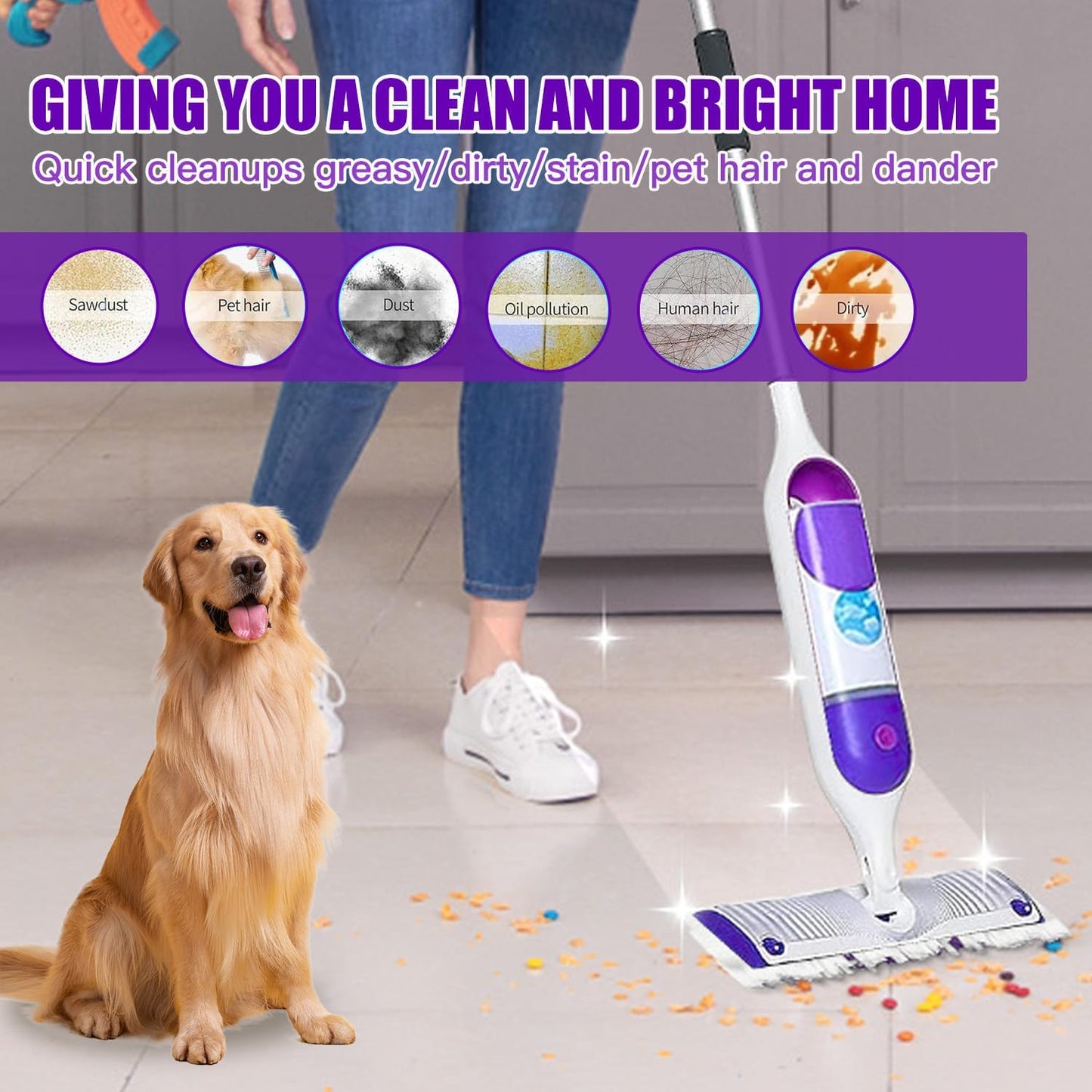 Power Mop Pads Refills for Swiffer PowerMop Multi-Surface Mopping Pad Disposable Replacement Mop Pads Compatible with Swiffer PowerMop,Safe on All Finished Floors,18 Count.