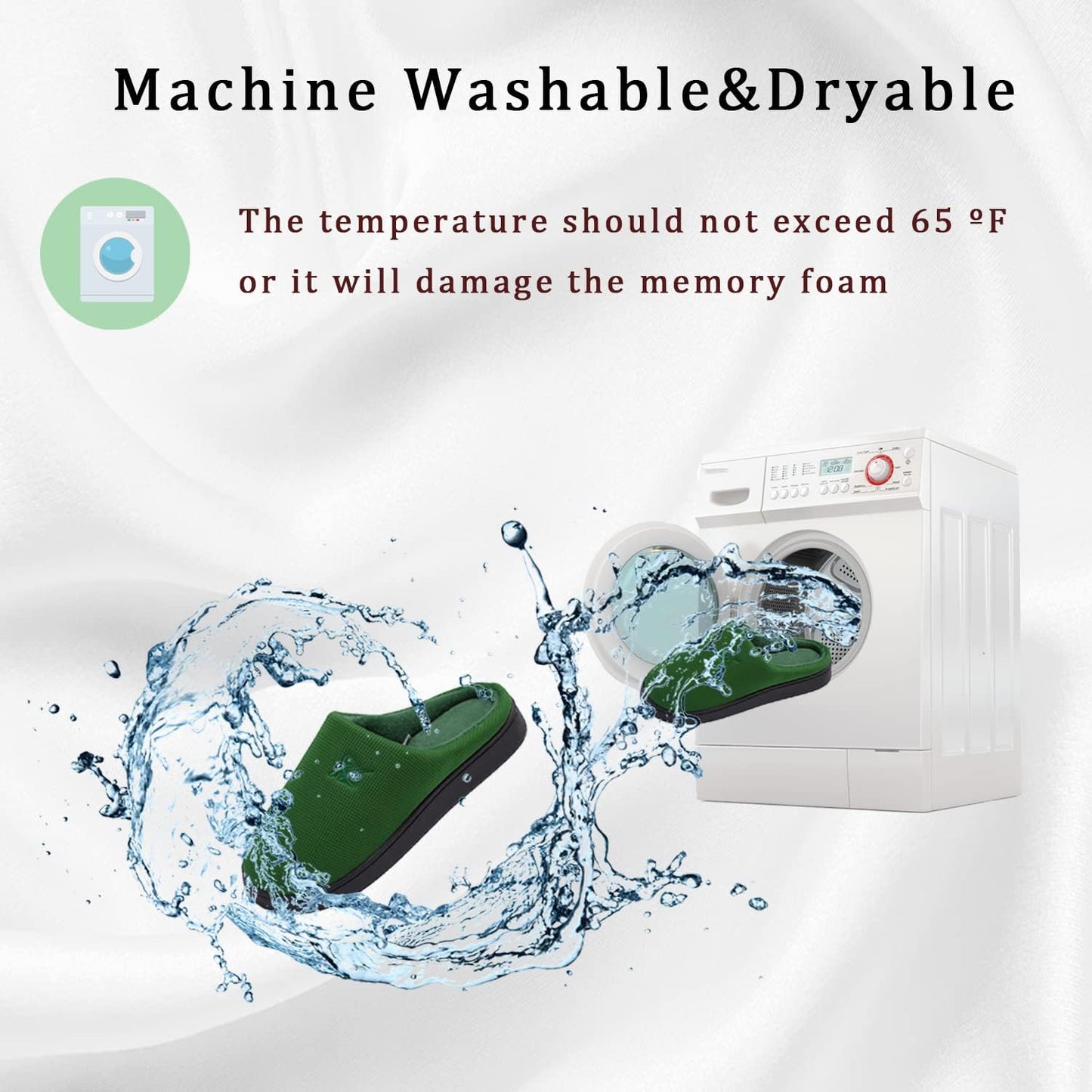 Memory Foam Slippers for Women's and Men's Casual House Shoes