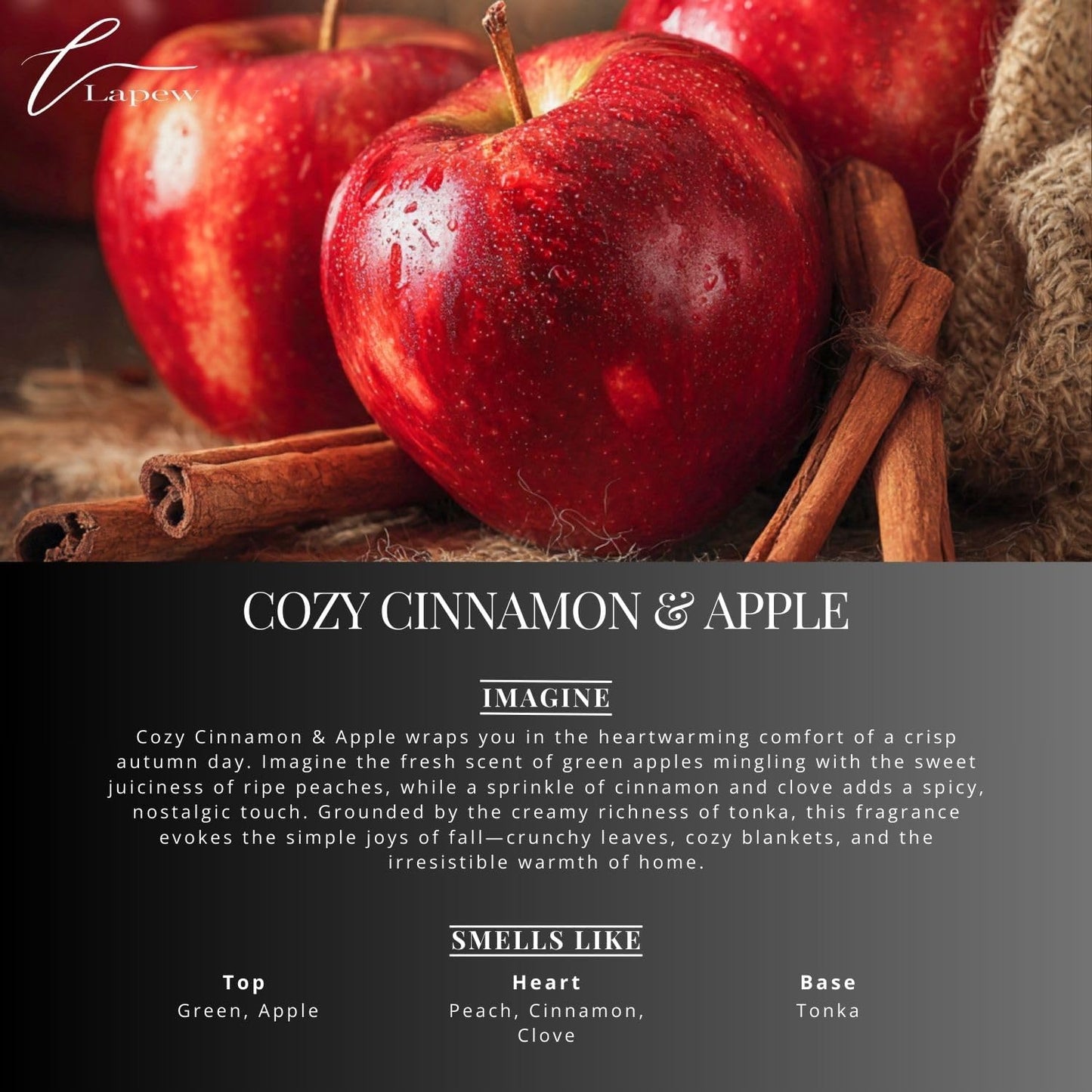 Cozy Cinnamon & Apple Carpet Freshener Powder Refill 36 oz | Powerful Odor Eliminator for Home | Upholstery Deodorizer | Carpet Deodorizer | Pet Urine | Cat Litter Box