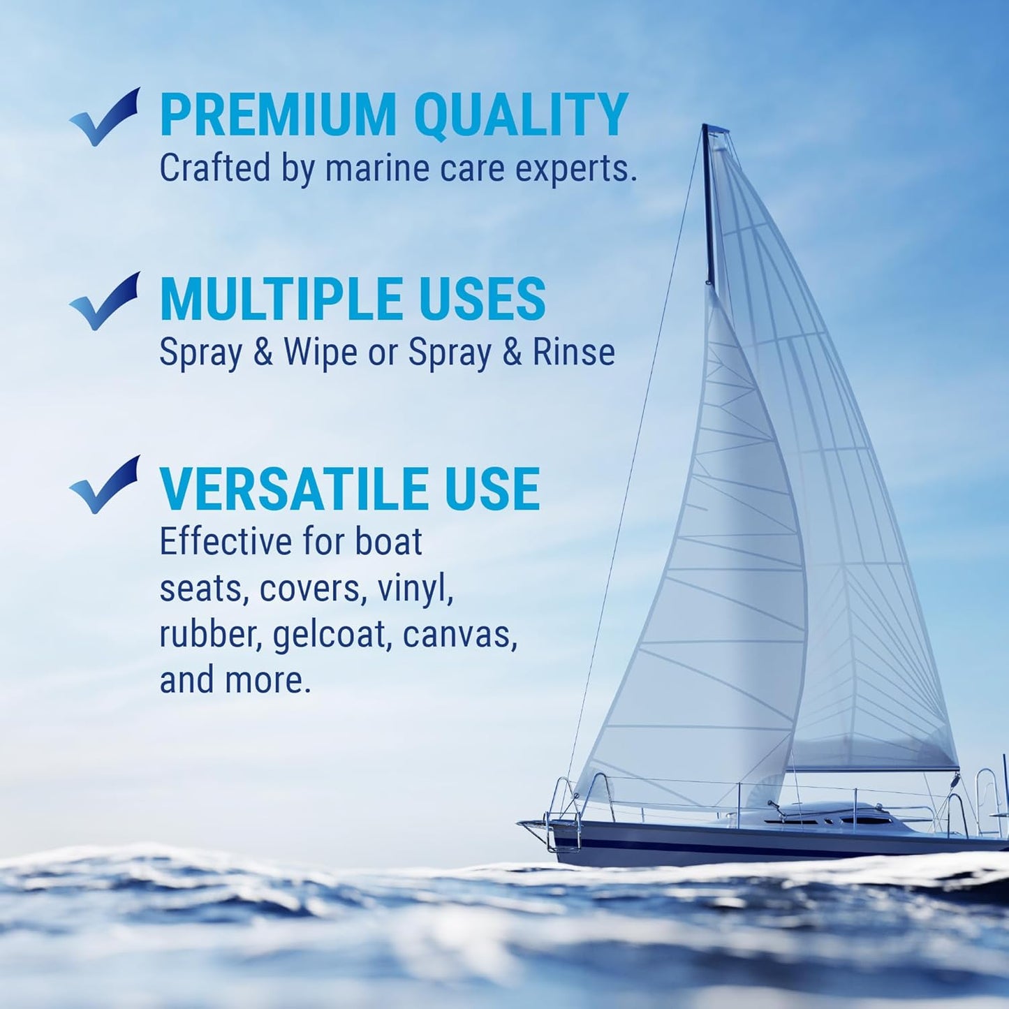 Nautical One - Xtreme Mildew Stain Remover | Powerful Marine Mold and Mildew Stain Remover, Non-Bleach Spray for Boat Interior & Exterior (22 oz)