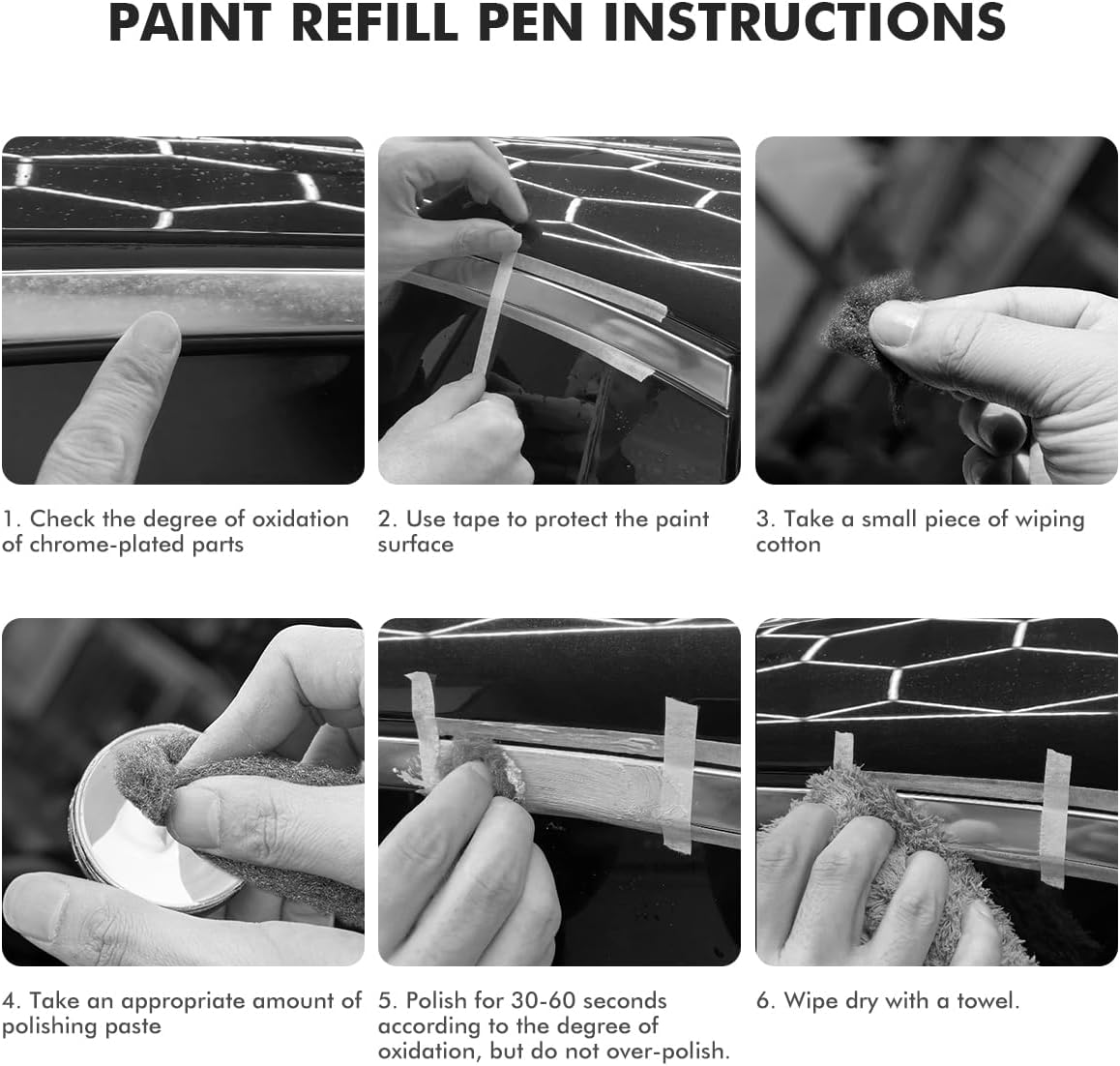 Metal Polish Restorer and Protectant, Chrome Cleaner and Polish for Cars, Removes Oxidation and Discoloration from Metal, Aluminum, Stainless Steel, Brass, Chrome and More