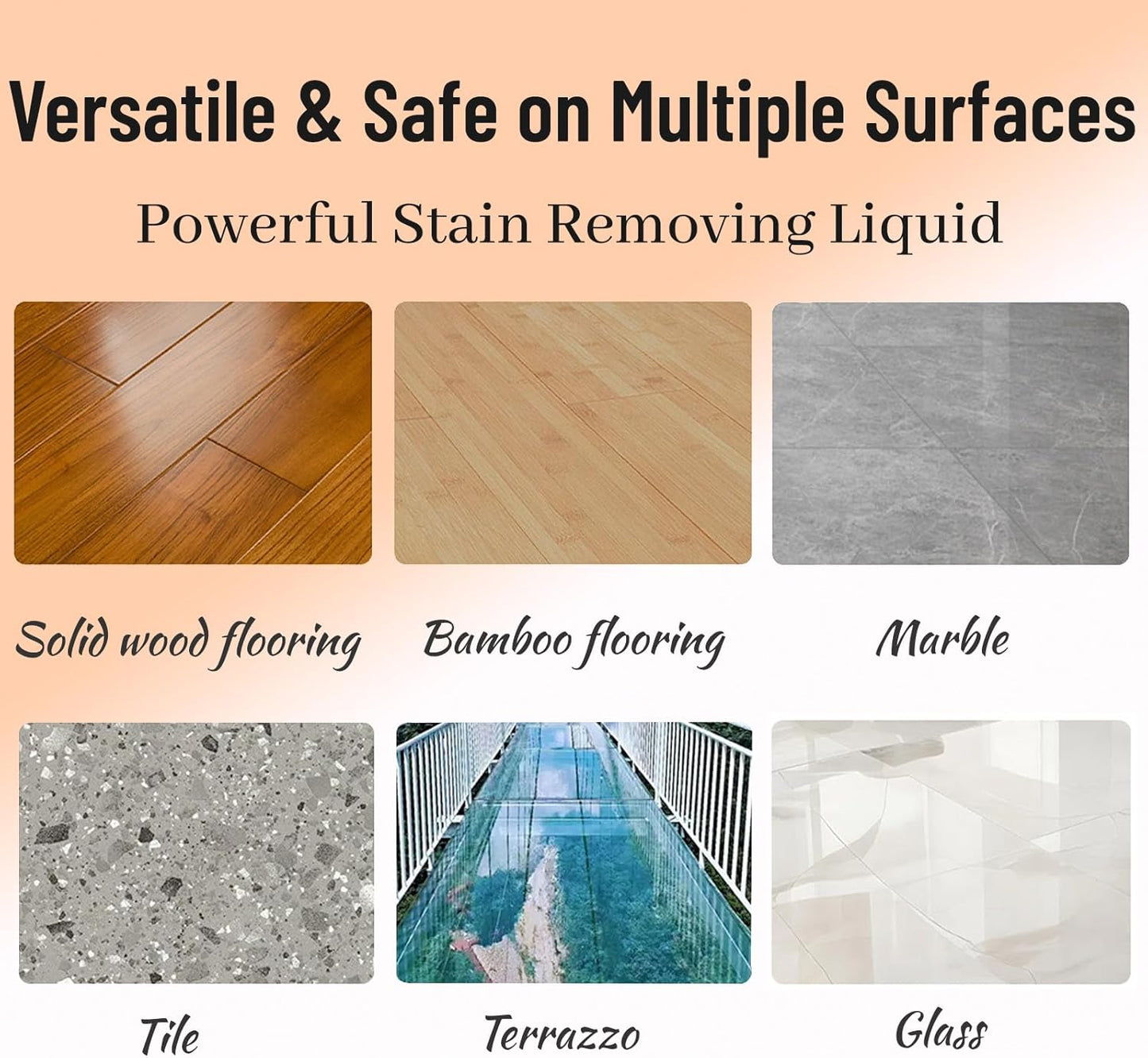 Tile Cleaner, Original Floor Cleaner Black Bottle, 0.5L Multipurpose Powerful Stain Removing Liquid, Stone and Tile Polishing Cleaner for Multi-surfaces, Kitchen, Tiles, Porcelain (2)