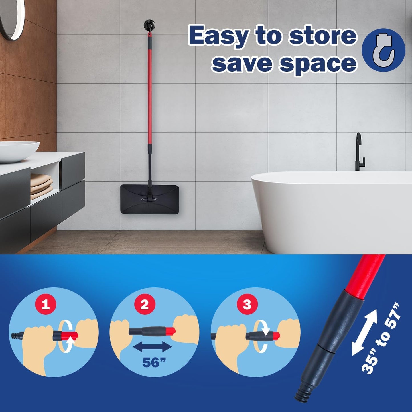 Matthew Microfiber Mop Refills Compatible with Hardwood Floor 'N More, Mop Head Replacement Reusable for Large Surface Compatible with ShMop and All 15 * 8” Flat Mops – 3Pcs Microfiber Mop Pads