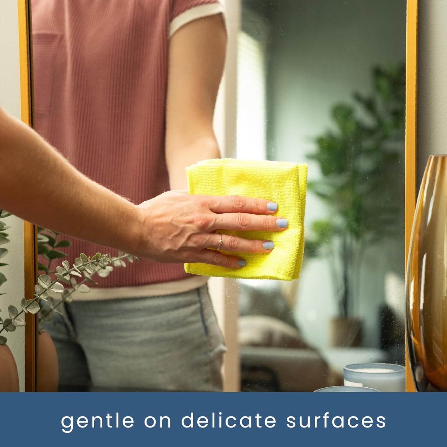 S&T INC. 100 Pack Microfiber Cleaning Cloth, Bulk Towels for Home, Reusable Microfiber Towels for Cars, Cleaning Rags, Assorted, 11.5 Inches x 11.5 Inches, 100 Count