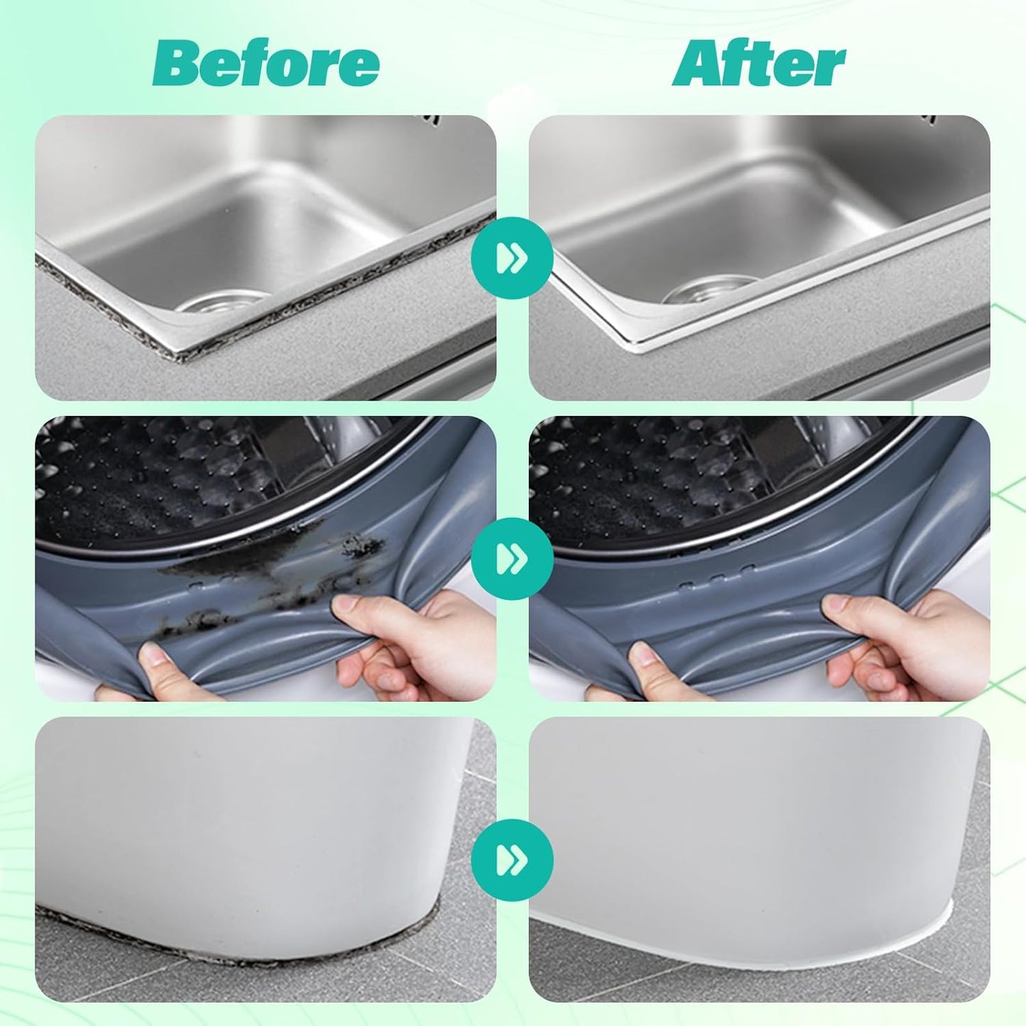 Mold Stain Remover Gel, Home Stain Remover Gel, Washing Machine Cleaner, Household Cleaner for Refrigerator Strips, Grout Cleaners Best for Home Sink, Kitchen, Showers