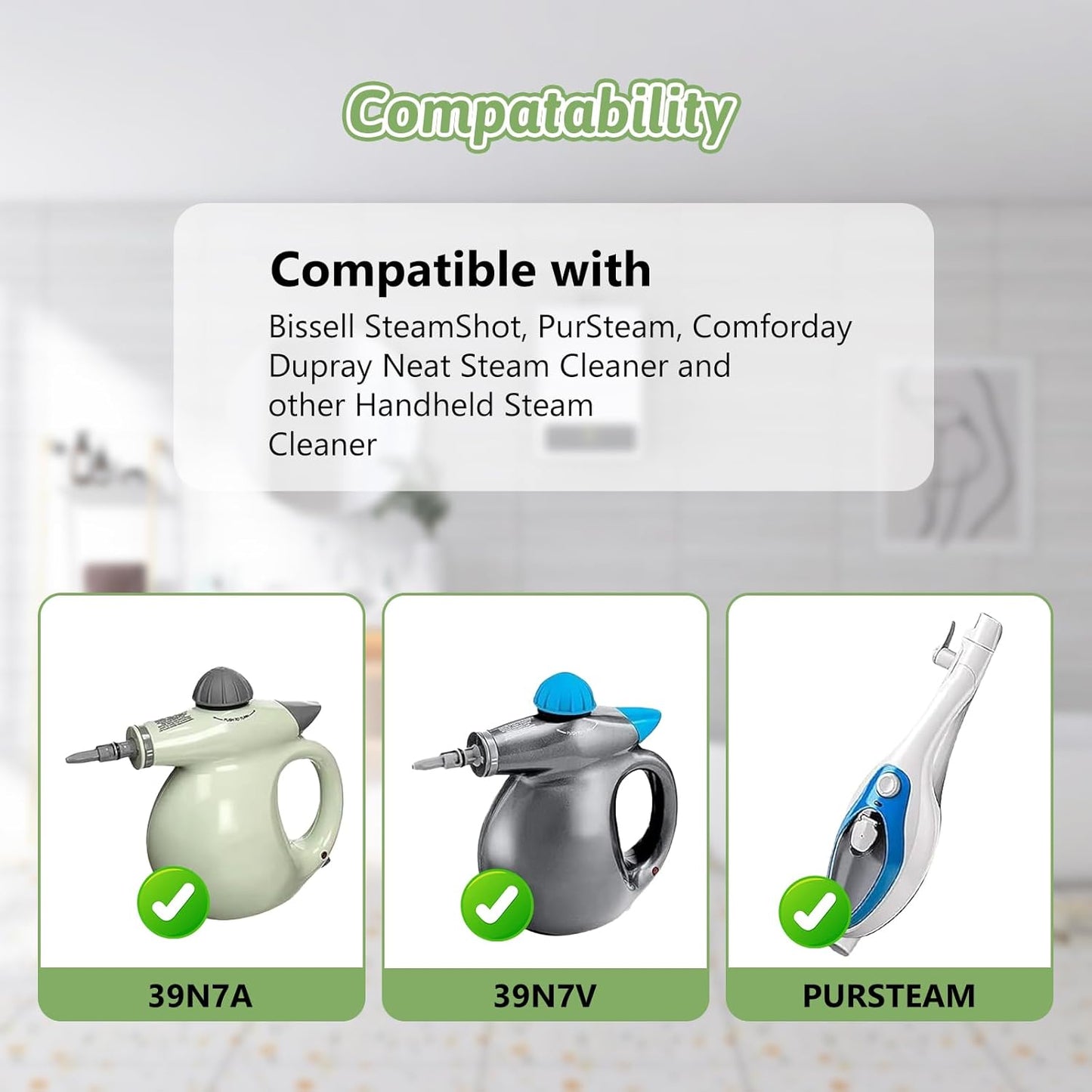 10Pack Microfiber Cloths for Handheld Steam Cleaner Compatible with Bissell Steam Shot, Comforday, PurSteam, Wagner Spraytech, Universal Washable Steam Cleaner Accessories