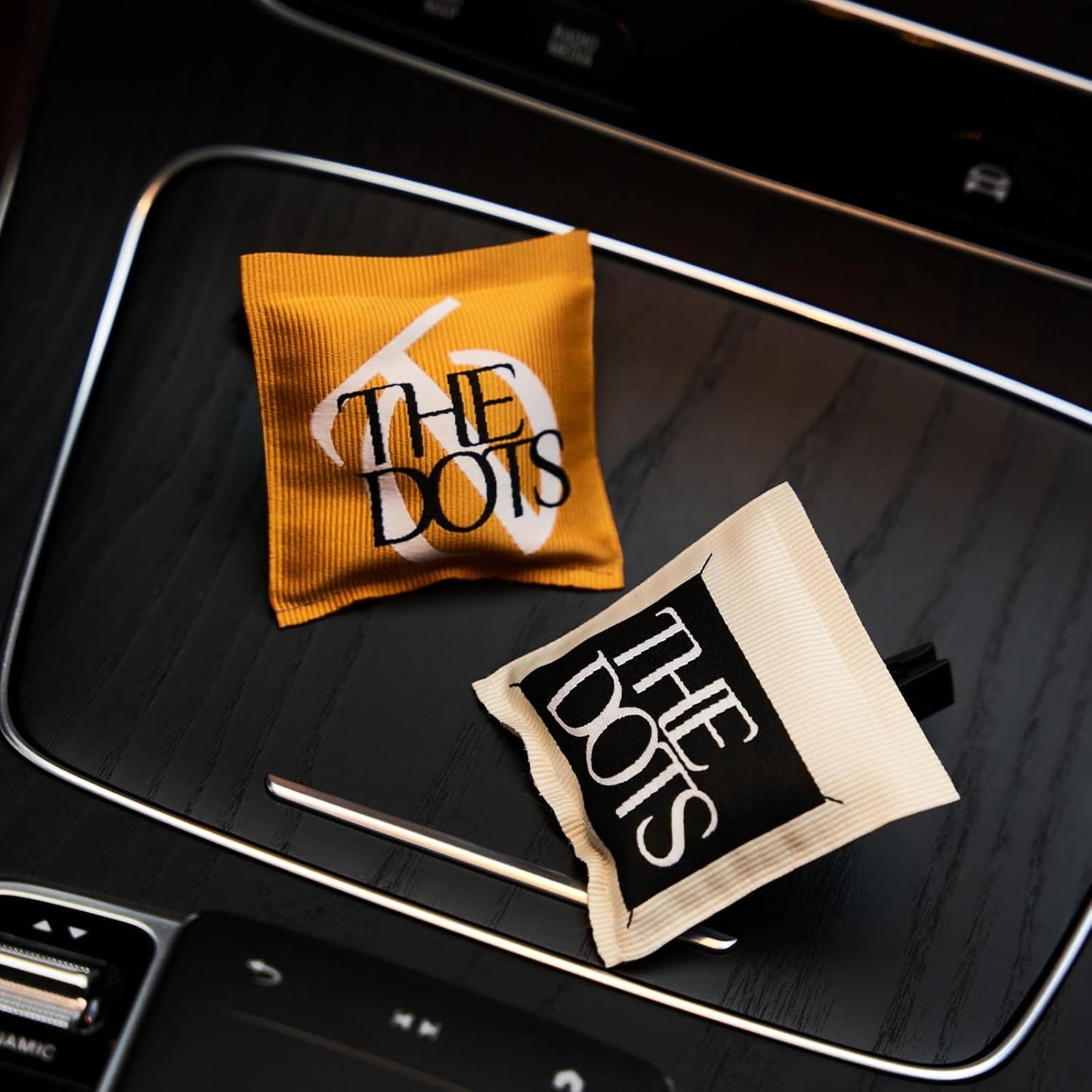 THEDOTS Series Coconut Lychee Car Vent Clip, Fabric Sachet Air Freshener, 30 Days Long-Lasting for Car Interior Decor, Non-Toxic (1 Pack)