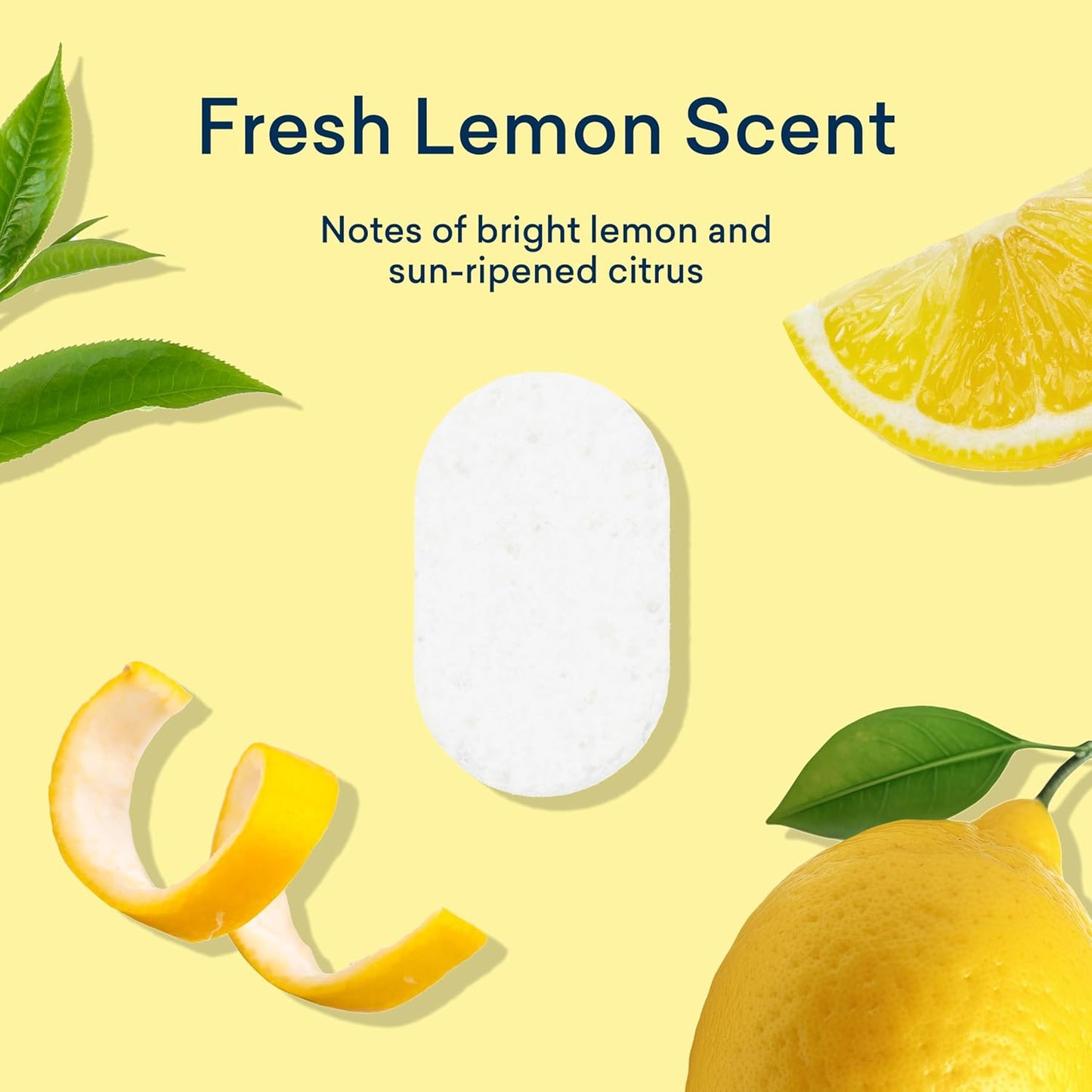 BLUELAND 100% Plastic-Free Dishwasher Detergent Tablets, 36 Count, Lemon Zest Scent, Eco Friendly Dishwashing Pods, Natural, USDA Certified biobased