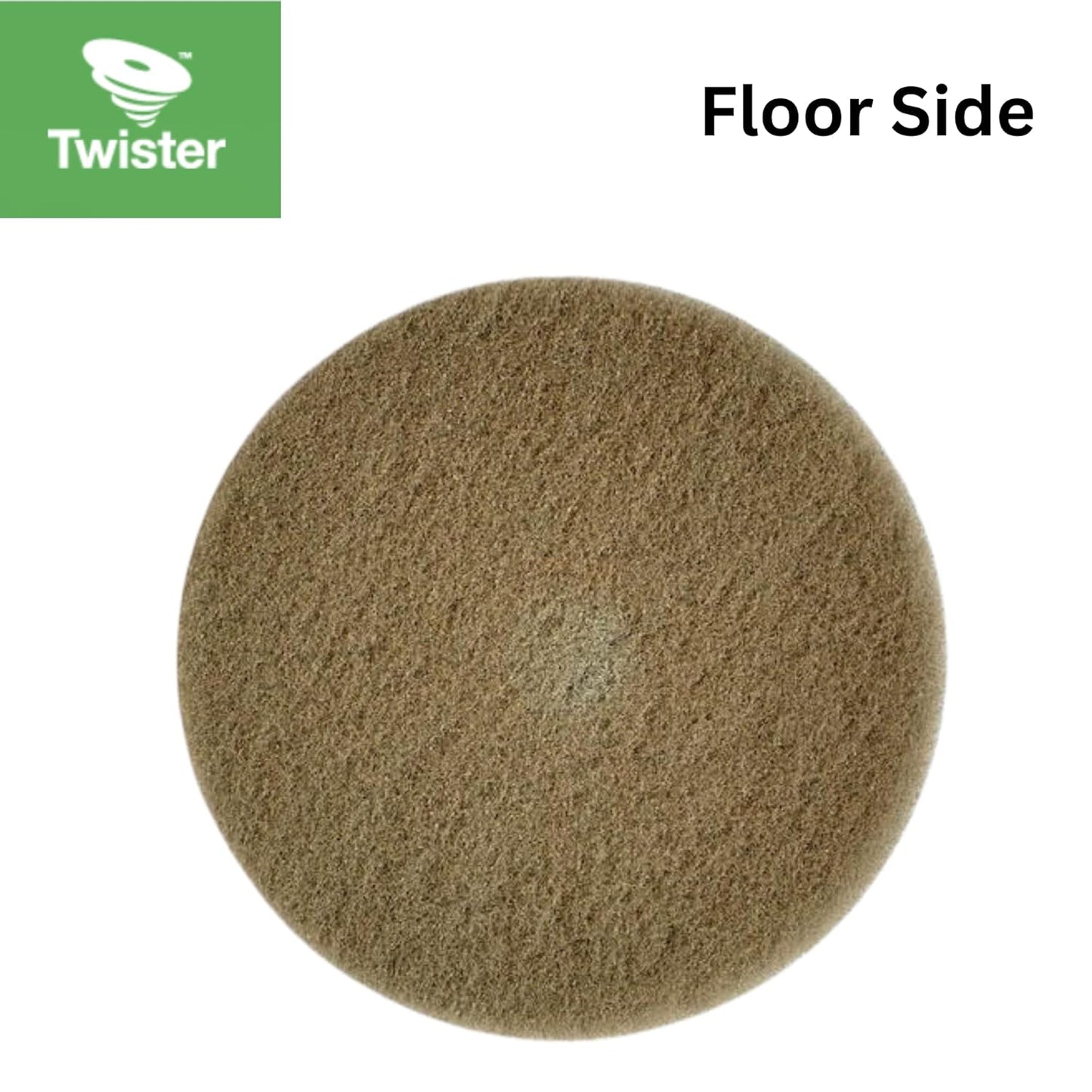 Diversey DDT800354 TASKI Twister Intellipad Diamond Coated Floor Machine Cleaning Pad, Made in USA, Burnish to High Super Gloss Finish, Grey/Brown, 24-inch (Pack of 2)