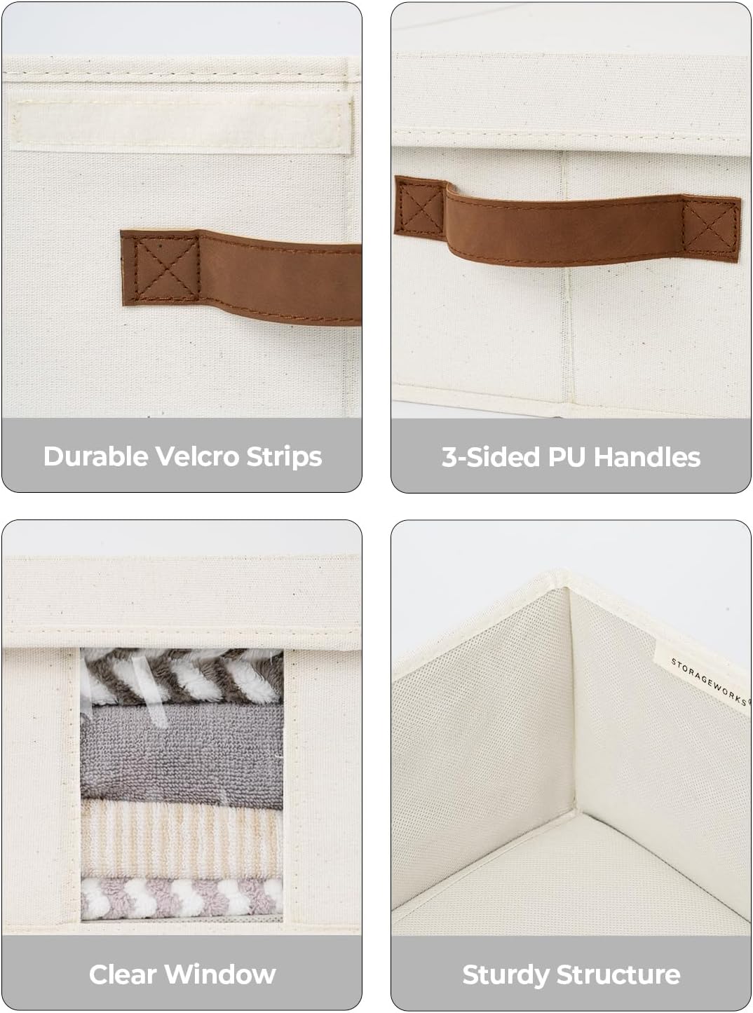 StorageWorks 2-Pack Jumbo Under Bed Storage Bins with Lids, Underbed Storage Containers with Handles and Label Holder, Closet Organizer for Clothes, Blankets, Sweater