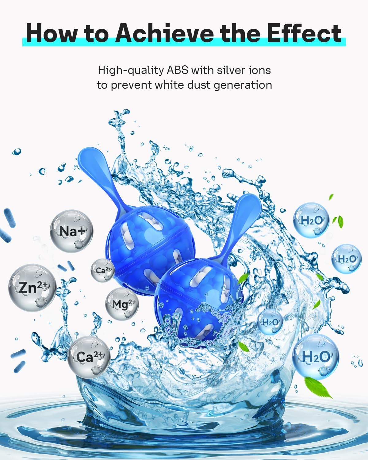 Leemone Humidifier Cleaner 12 Pack, Demineralization Cleaning Ball, Works in All humidifiers and Fish Tanks, Purifies Water, Prevents Hard Water Build-Up, Reduces Scale