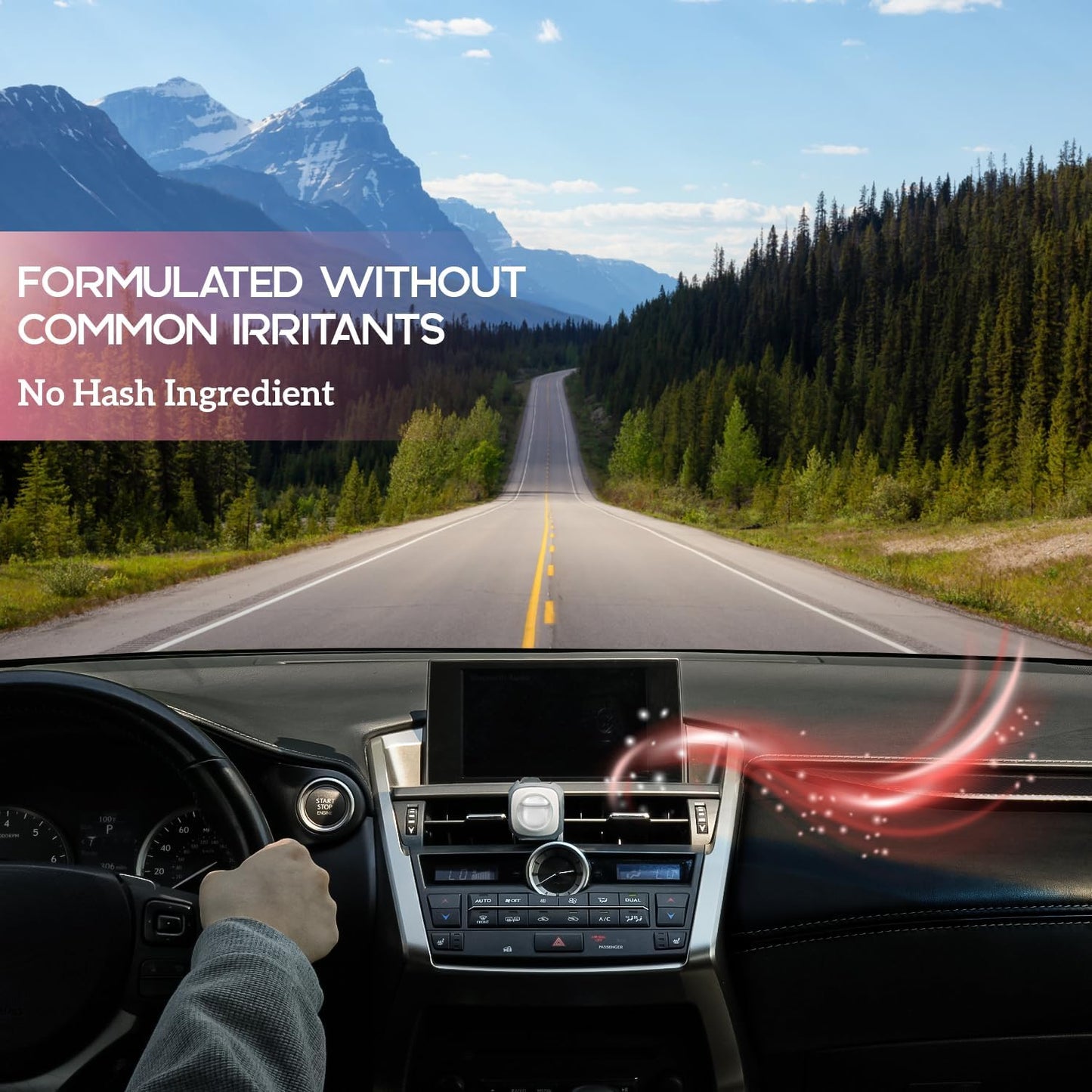 Air Jungles Sweet Popcorn Scent Car Air Freshener Clip, 6 Vent Clips, 4ml Each, Long Lasting Air Freshener, Up to 180 Days Car Refresher Odor Eliminator