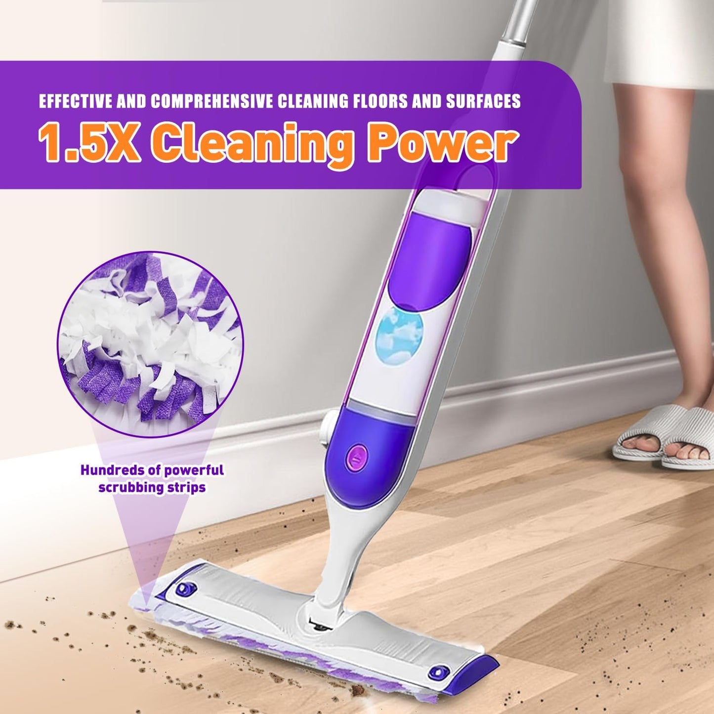 20 Count Power Mop Pads Refills for Swiffer PowerMop Multi-Surface Mopping Pad Disposable Replacement Mop Pads Compatible with Swiffer PowerMop,Safe on All Finished Floors.