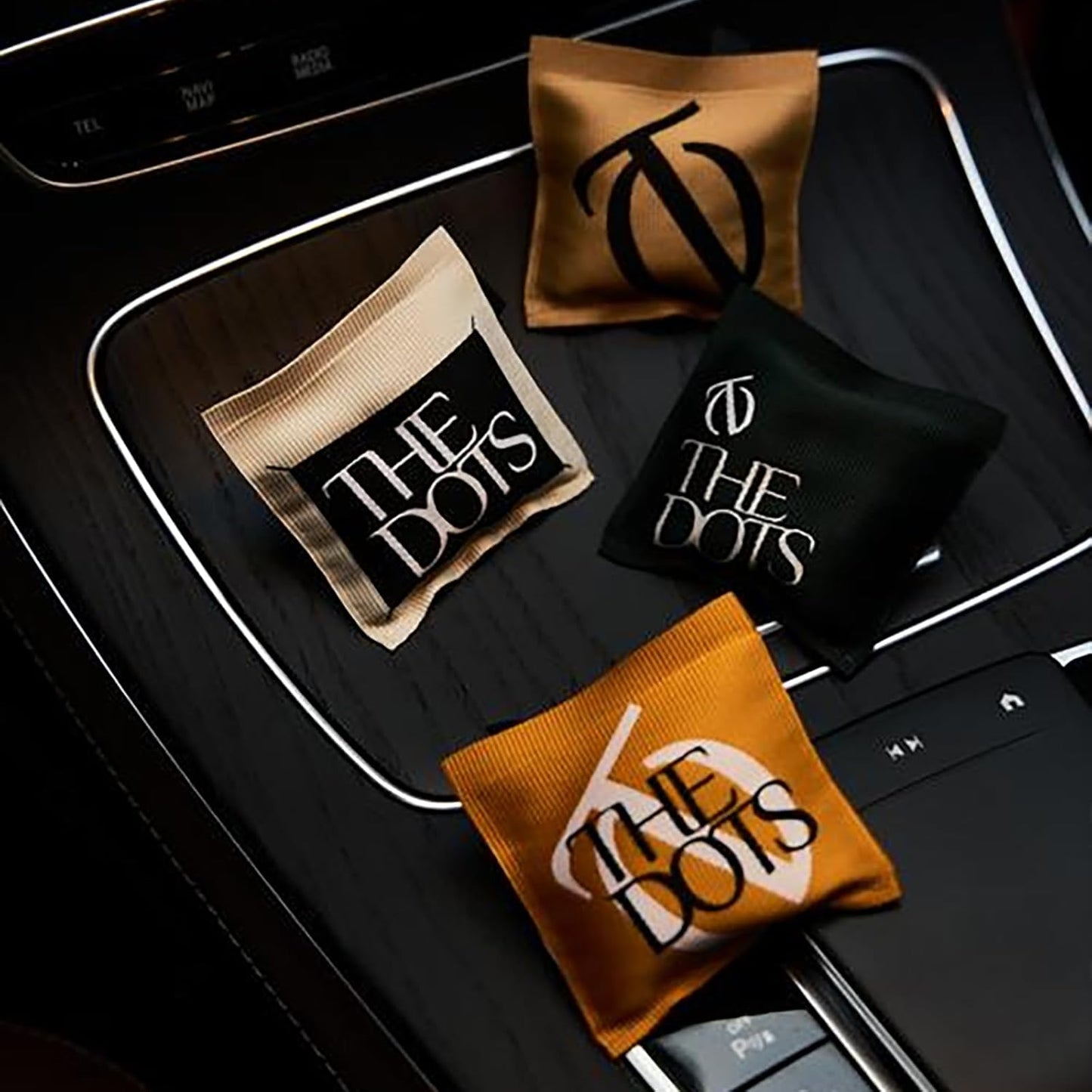 THEDOTS Series 3 Pack Fabric Car Vent Clips Gift Set, 3 Scents, Long-Lasting Scent, Luxury Car Air Fresheners, Universal Clips for SUV Sedan