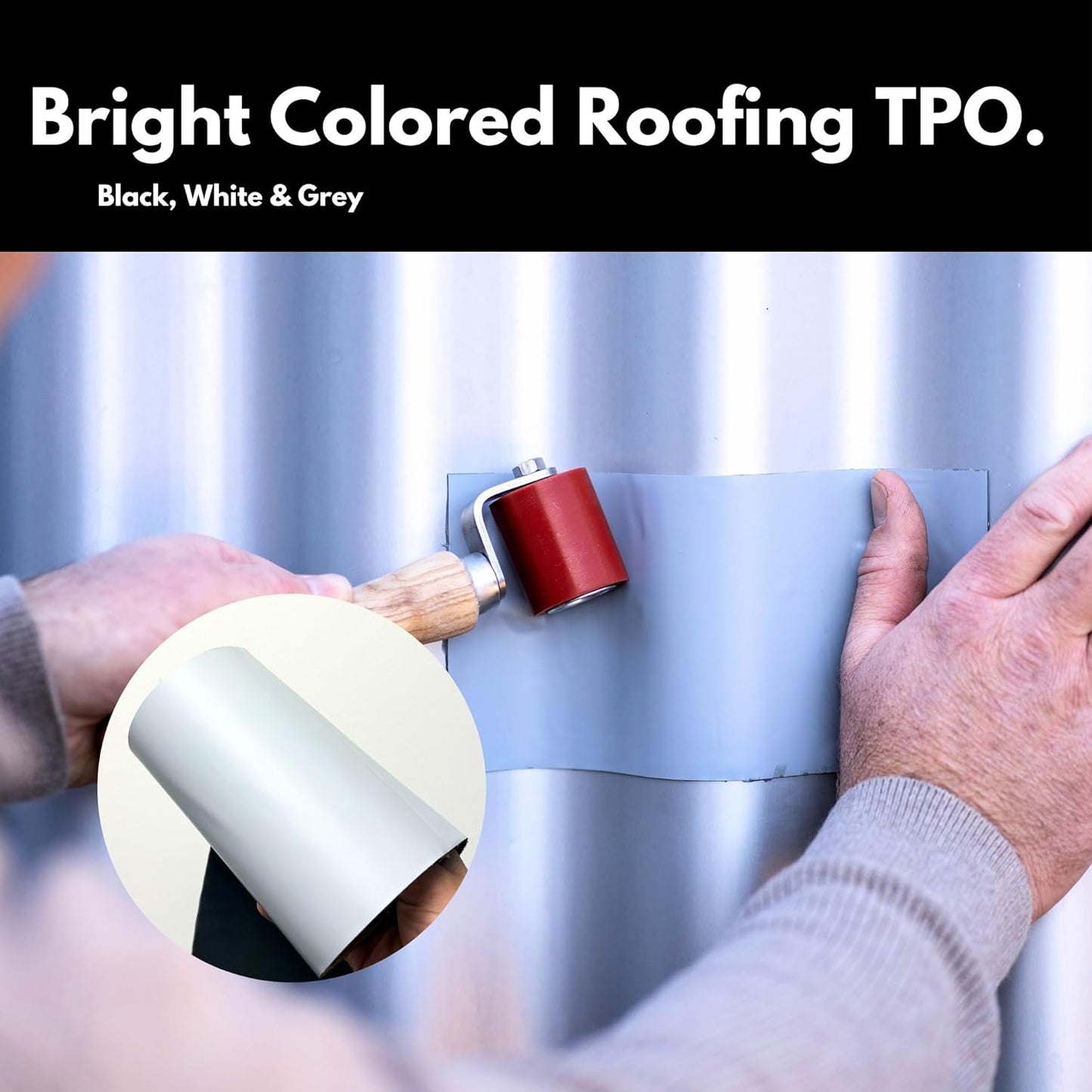 HSS Sealant Tape with MicroSealant - Waterproof Commercial Roofing Tape for Roof and RV Repair - UV- & Weatherproof - Grey - 6 inch x 25 ft.