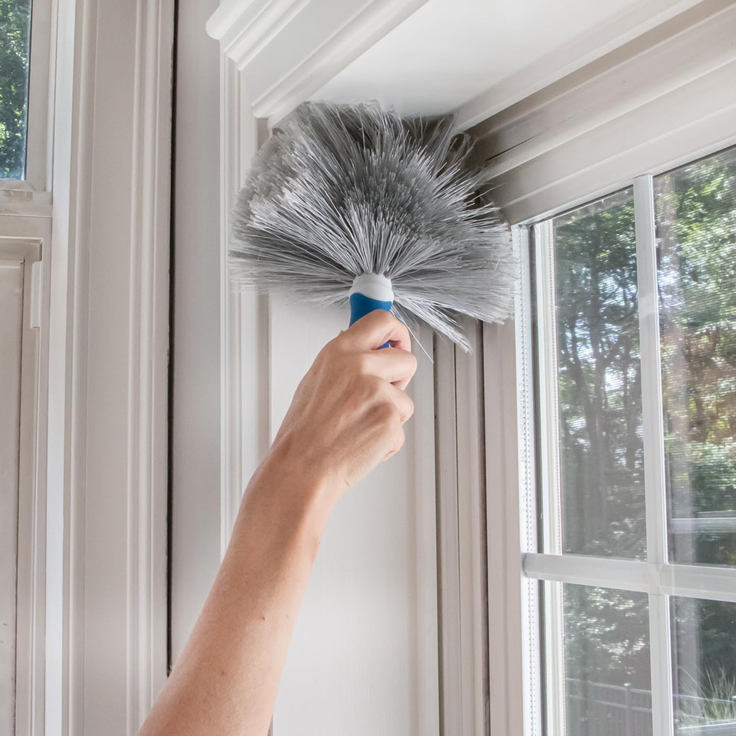 Unger Cobweb & Corner Duster – Dusters for Cleaning, Compatible with Telescopic Poles, Dusting Tools, Great for Ceilings, Moldings, HVAC & Floor Vents, and Corners