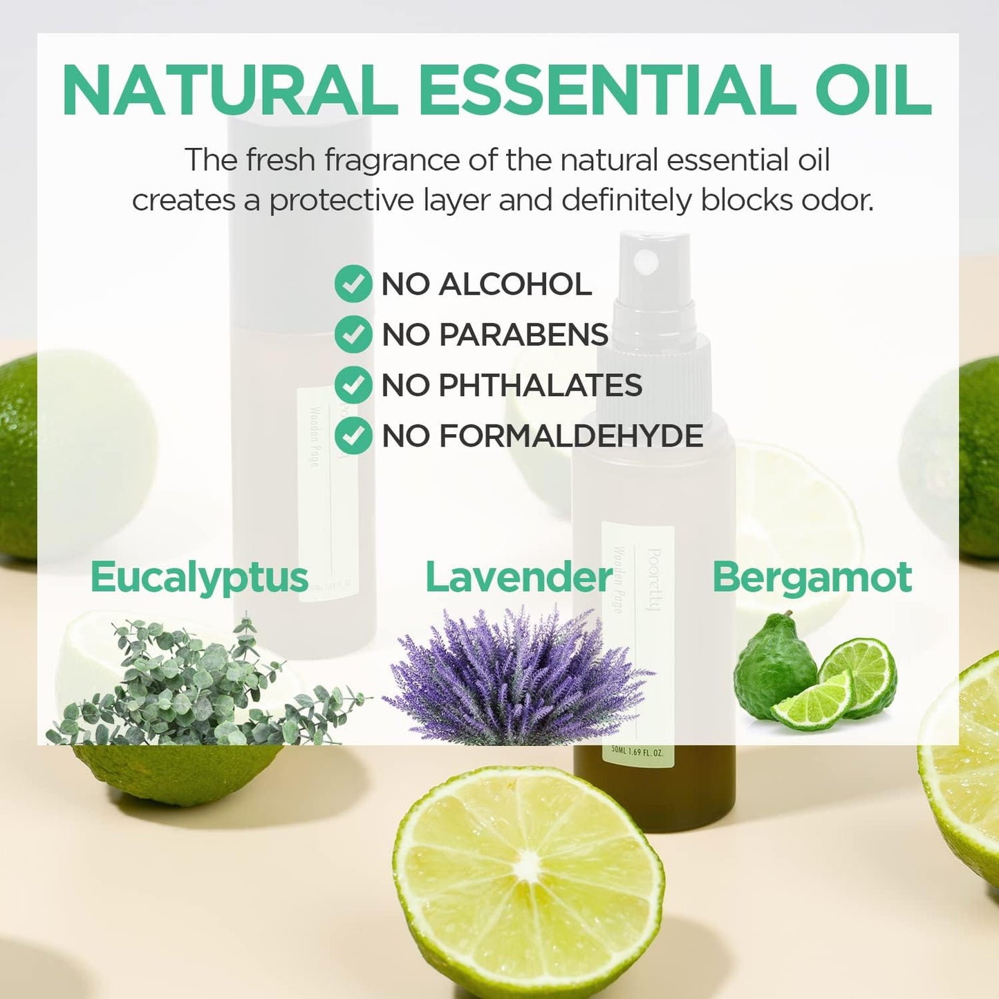 Pre-Poop Aromatic Bathroom Toilet Spray, Potty Deodorizer, Neutralize Bad Odors - Soft Cotton & Baby Powder Scent (1.69 fl.oz. 2 Pack)