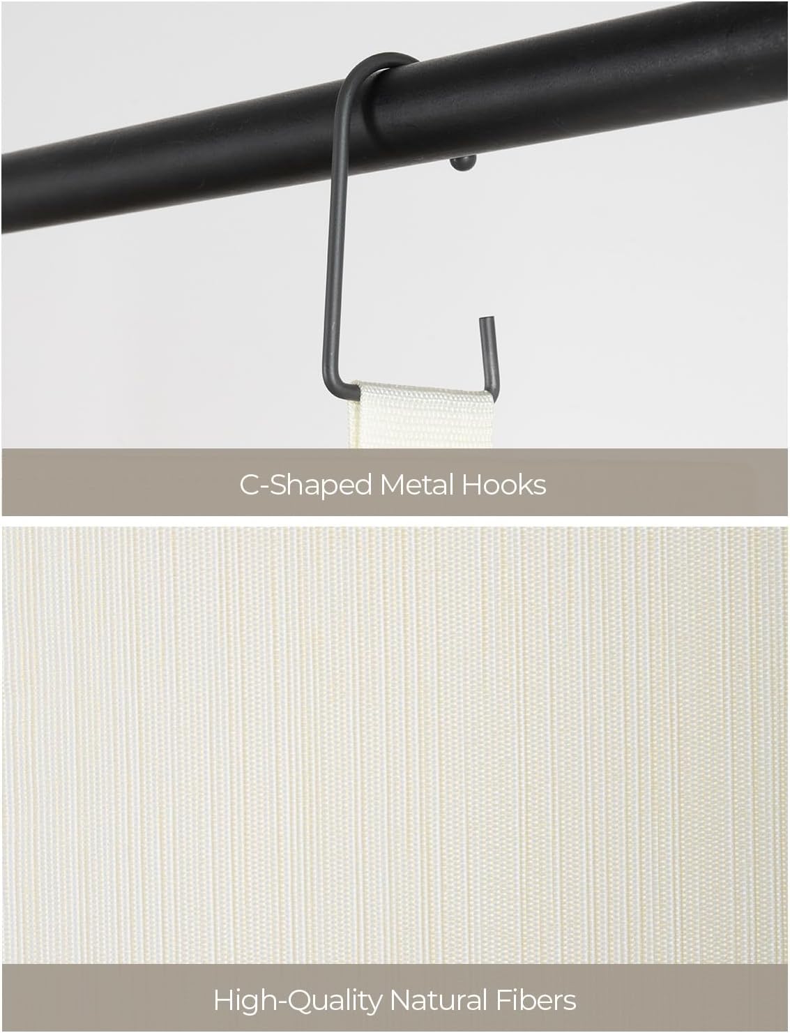 StorageWorks Hanging Closet Organizer, 3-Shelf Hanging Closet Shelves with Top Shelf, 15 ¾"W x 12" D x 31" H, Extra-Large Space, Ivory White