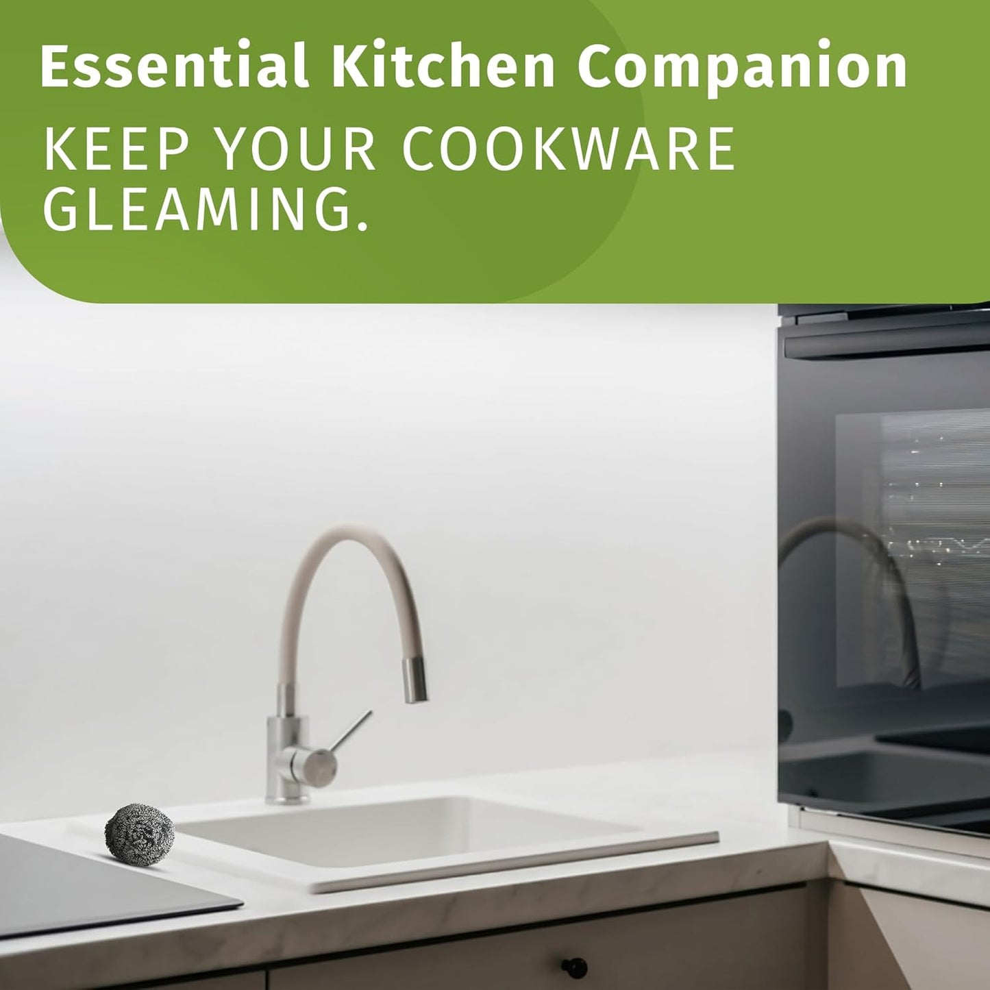 Brheez Stainless Steel Cleaner Scouring Pads [12 Pack] - Industrial & Commercial Strength Large Cleaning Supplies Dish Sponge - Individually Wrapped 30 Gram