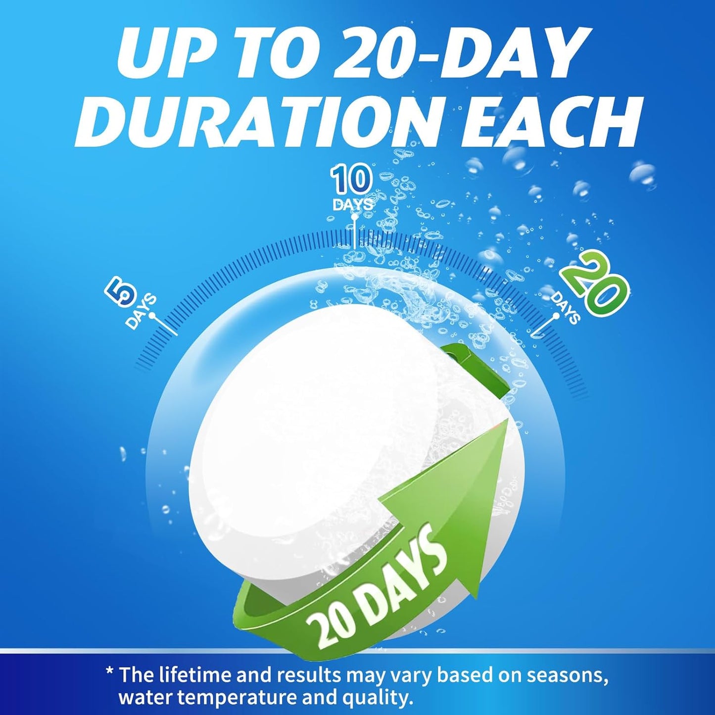 Toilet Bowl Cleaner Tablets - 40 PCS Automatic Bleach Toilet Cleaner Tablets, Slow-Releasing Deodorizing & Descaling, Powerful Bathroom Tank Cleaner