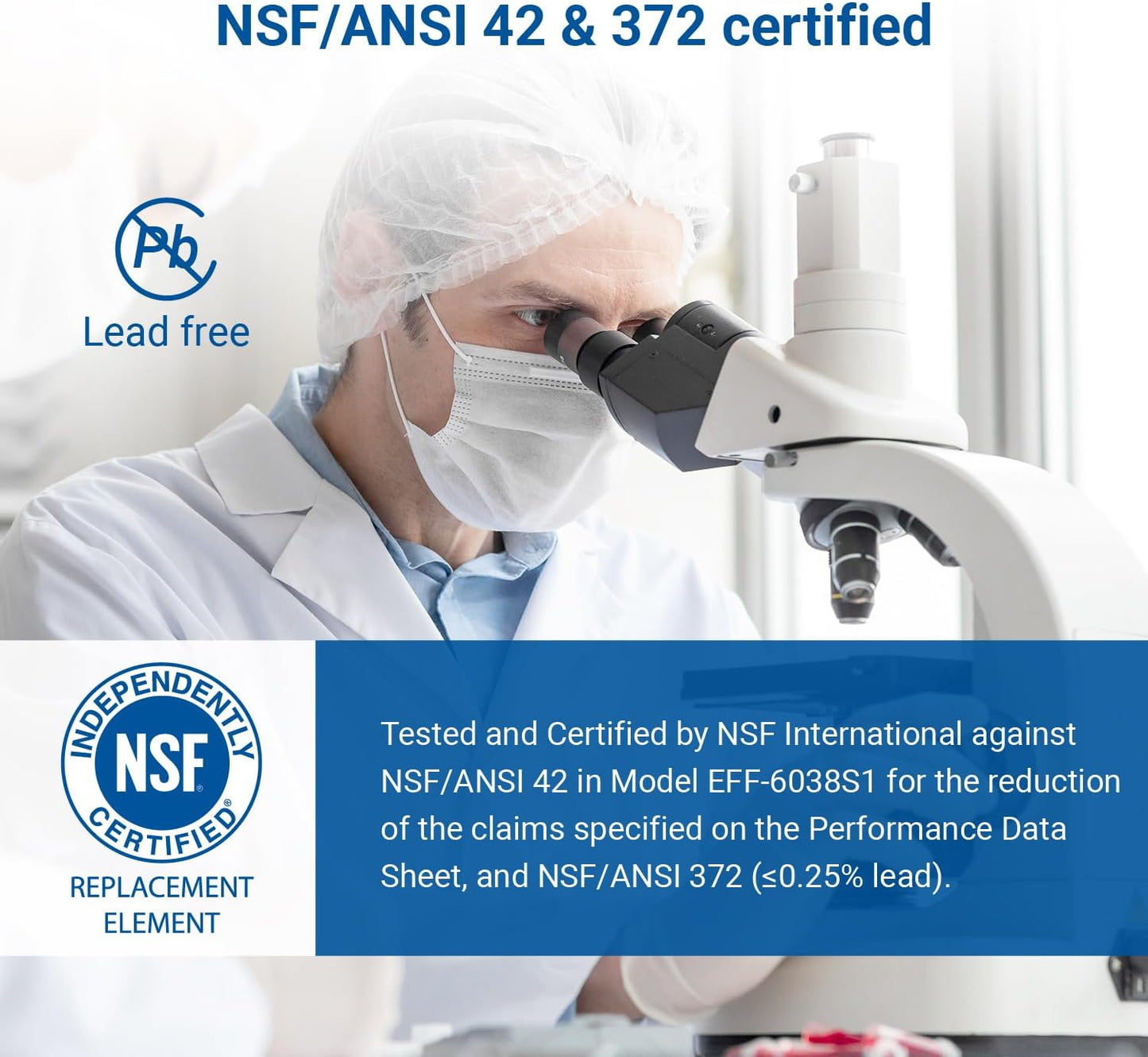 Maxblue W10295370A Replacement for Everydrop® Filter 1, Whirlpool® EDR1RXD1, EDR1RXD1B, P8RFWB2L, P4RFWB, Kenmore® 46-9081, 46-9930, MB-F38 Refrigerator Water Filter, 3 Filters (Package May Vary)