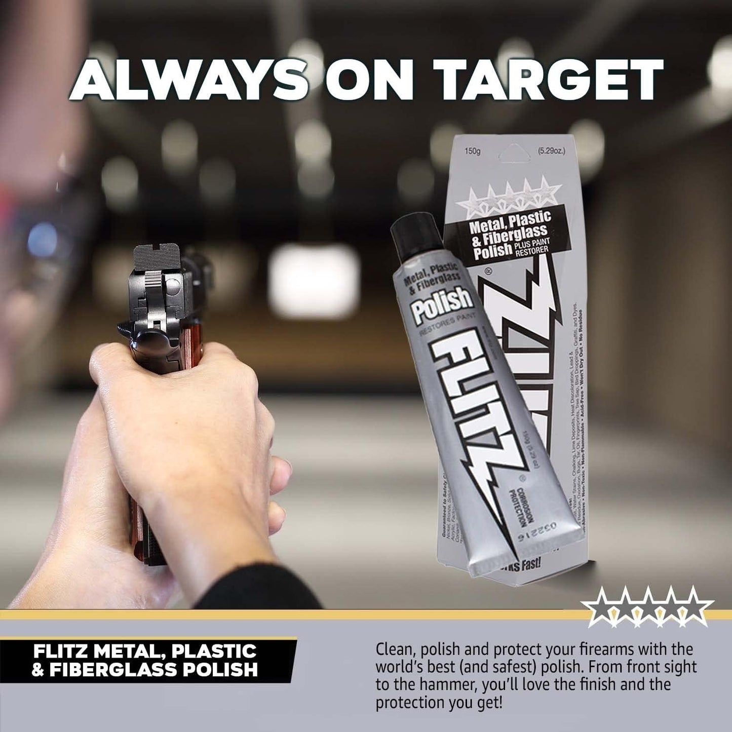 Flitz Multi-Purpose Metal Polish Paste - 5.29oz Tube of USA-Made Chrome Polish - Works on Stainless Steel, Aluminum, Plastic, Jewelry and Cars - Non-Abrasive Cleaner & Rust Remover (40 Pack)