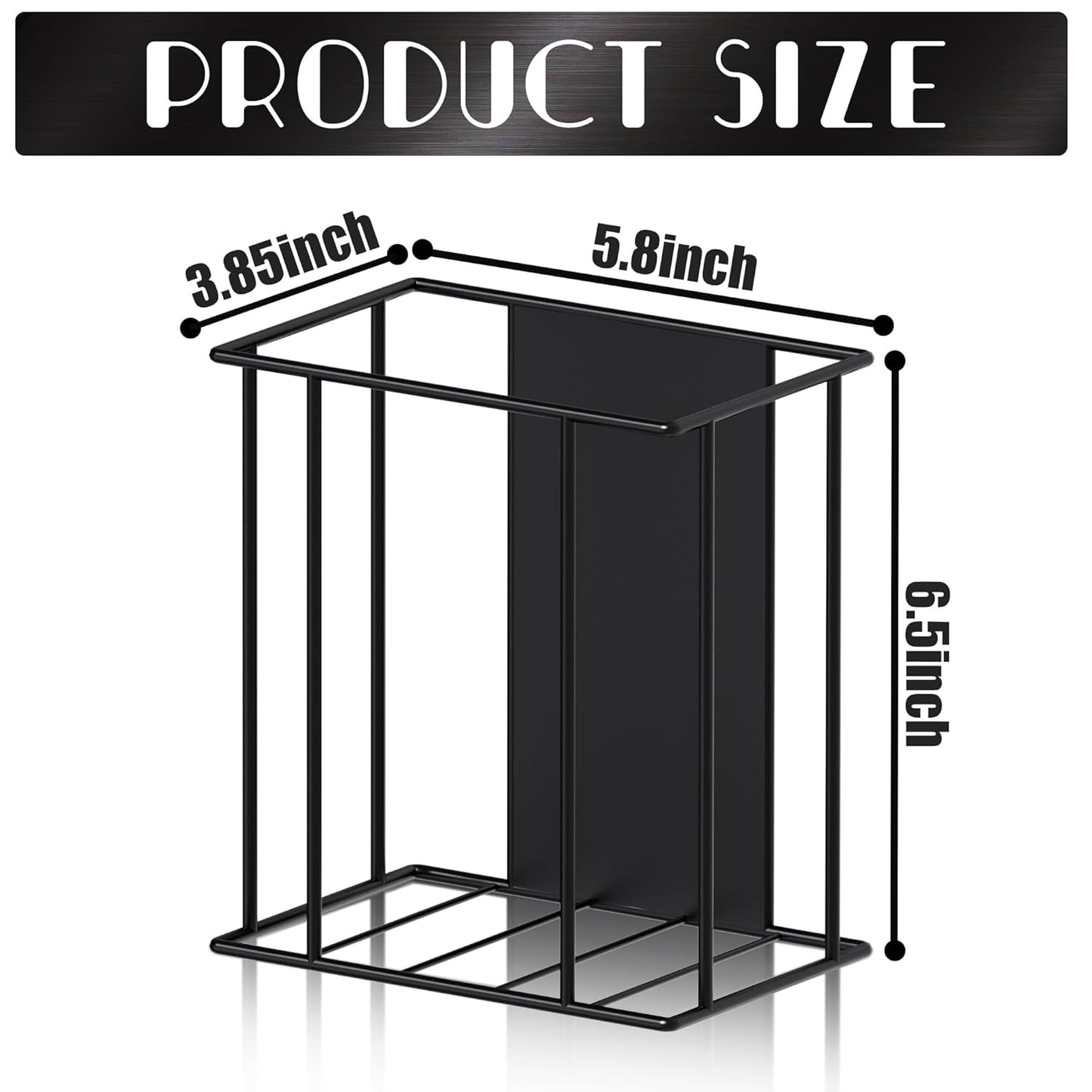 Magnetic Glove Box Holder Wall Mount, Disposable Glove Dispenser, Rubber Latex Tissue Box Organizer for Tool Garage Workshop Kitchen