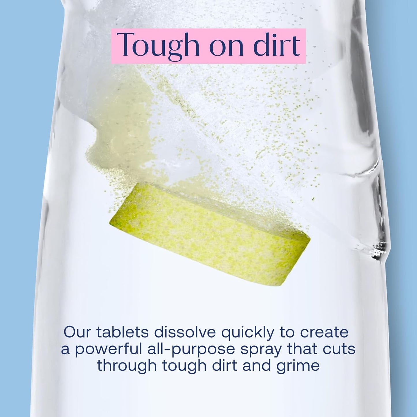 Fab Tab Sustainable Cleaning - All Purpose Refill Spray Tablets - Multi-surface Cleaning Spray Refill - Plant-based - Multi Purpose Cleaner Refill Tablet 12 Count - (Bottle Not Included)