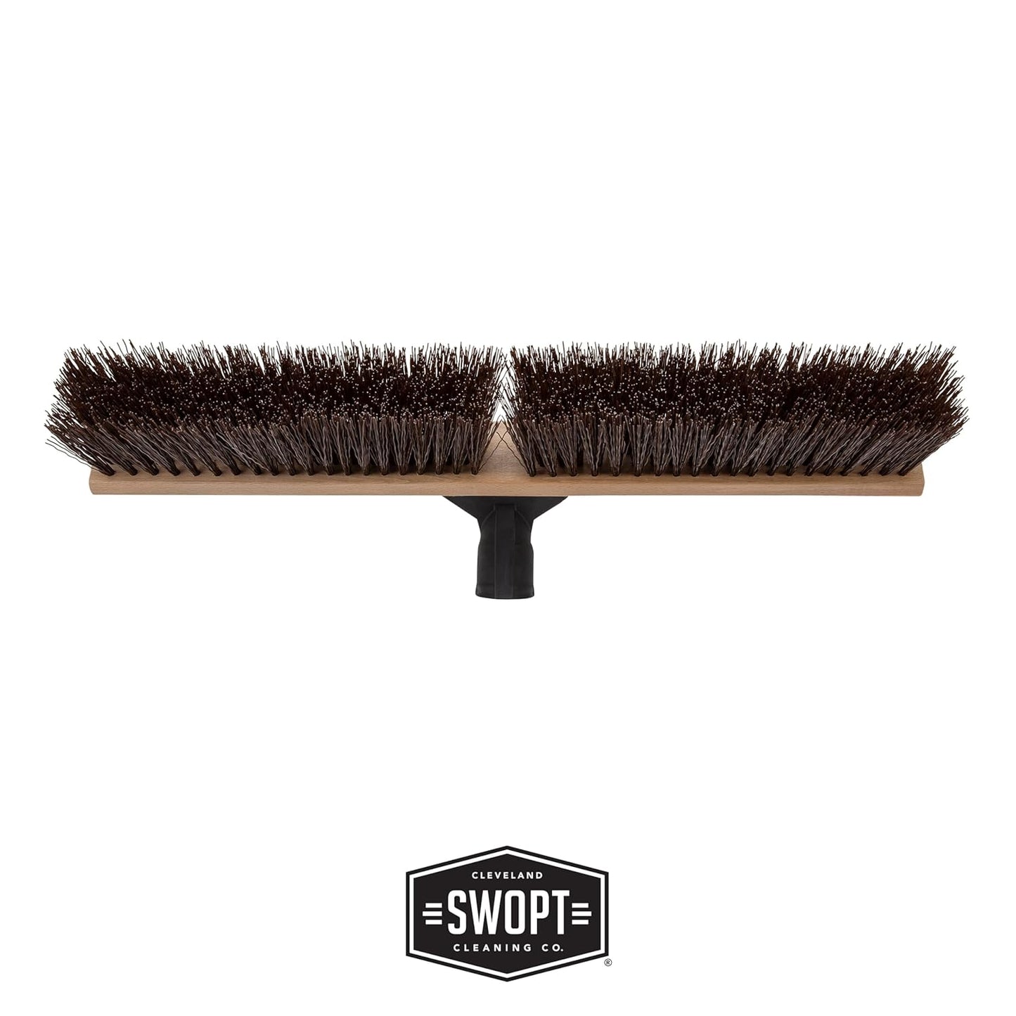 SWOPT 24” Premium Rough Surface Push Broom Head — Outdoor Push Broom for Driveways, Sidewalks, Patios — Cleaning Head Interchangeable with All SWOPT Cleaning Products for Efficient Cleaning & Storage