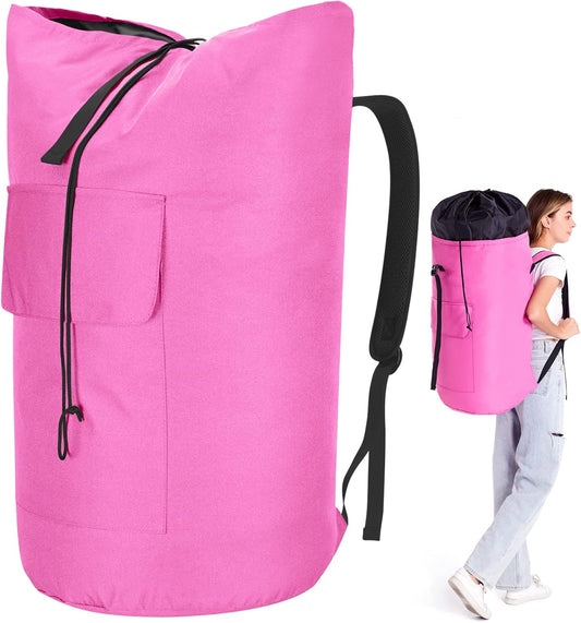 Laundry Bag 115L, College Dorm Room Essentials, Extra Large Laundry Bag with Straps, Heavy Duty Laundromat Bag, Large Laundry Backpack, Laundry Hamper Backpack for College, Dirty Clothes Bag for Dorm