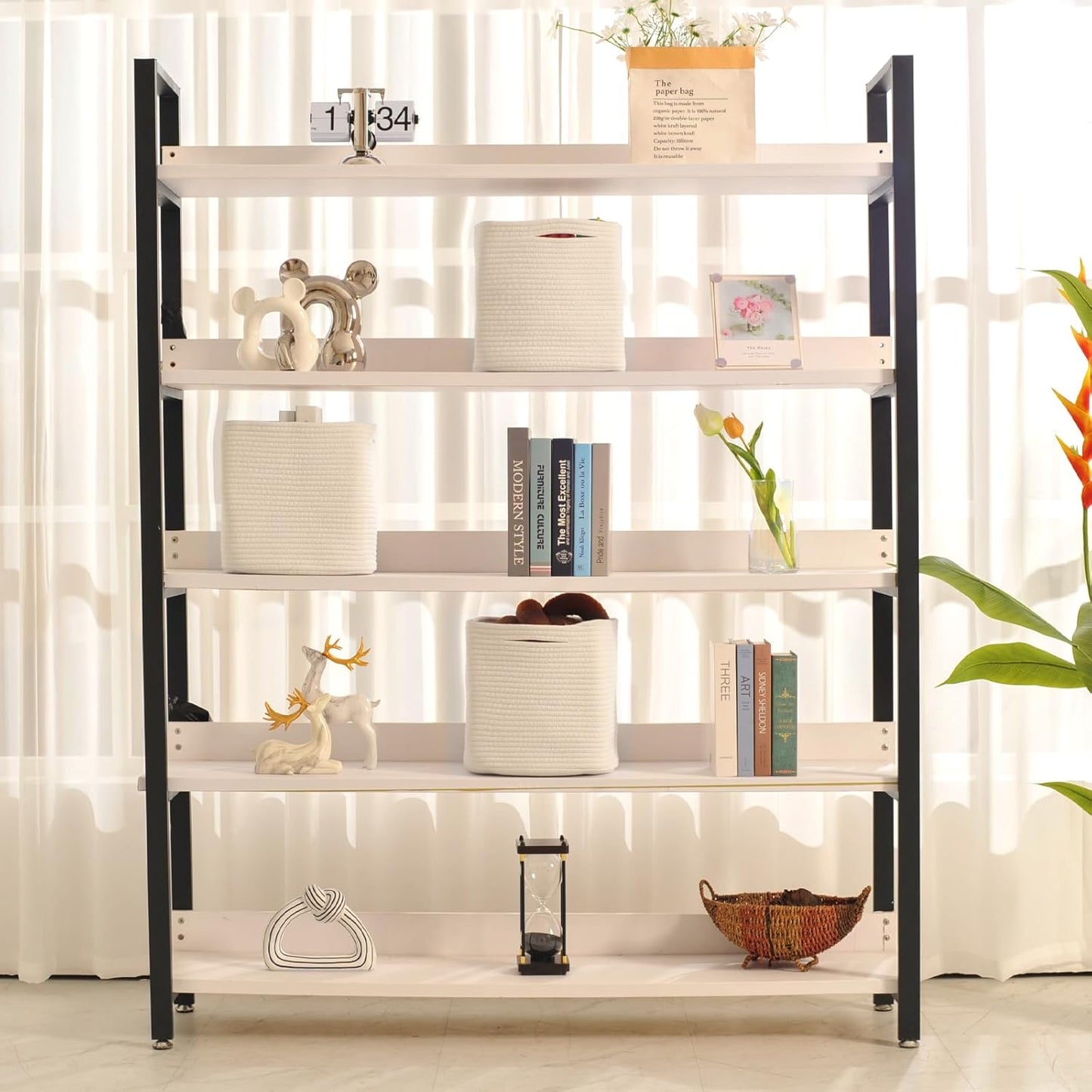 11 Inch Cube Storage Bins, Organizer Bins, Woven Cotton Rope Baskets for Storage, Storage Baskets for Organizing Shelves, White Basket for Toys, Off White (Pack of 3)