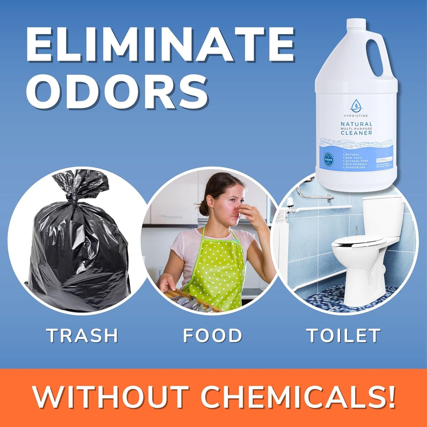 Pure Hypochlorous Acid Multi-Purpose Disinfectant Spray – Bleach- and Alcohol-Free Odor Remover, All-Surface Solution for Home, School and Office – Child-, Pet- and Food Contact-Safe