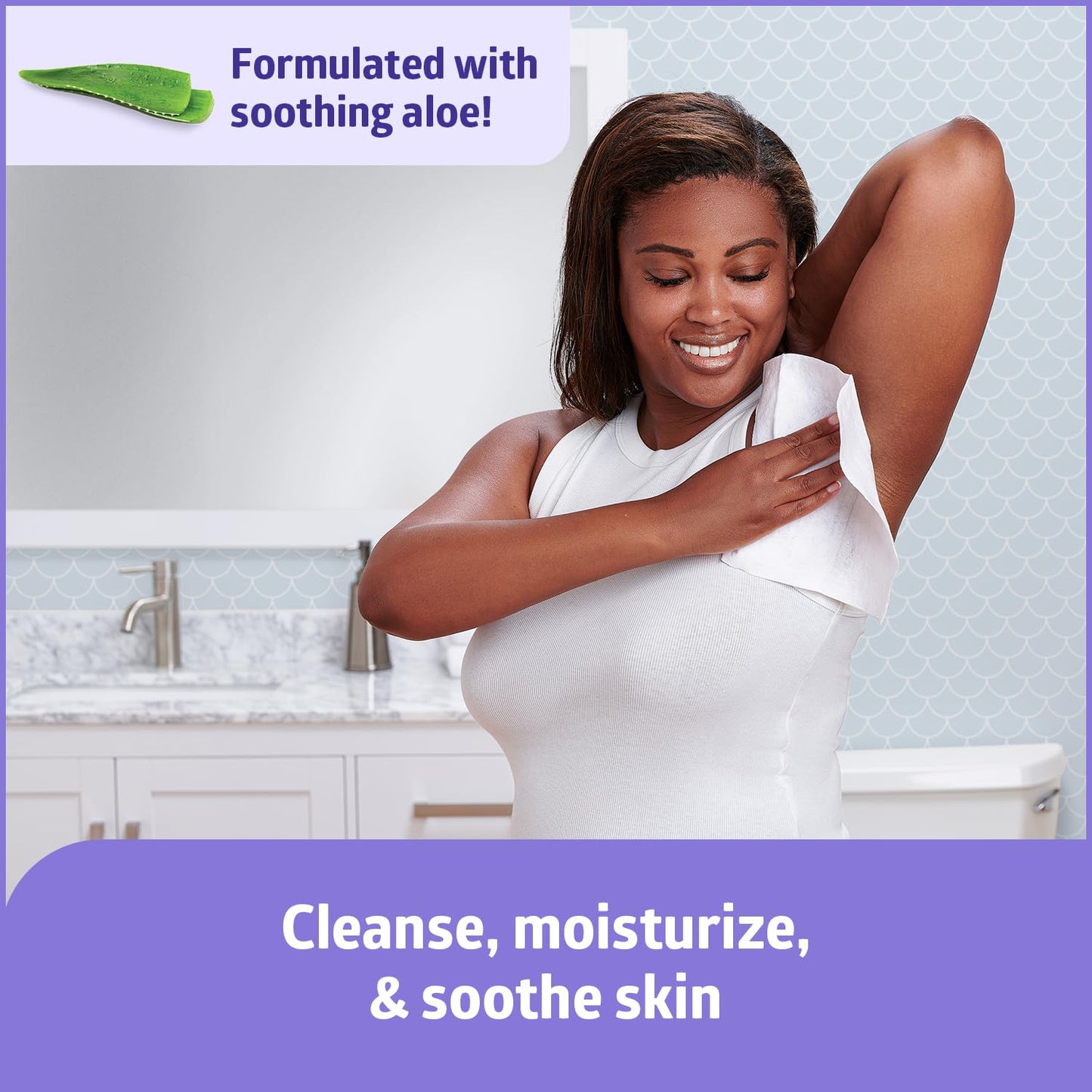 Medline Readybath Body Wipes, Shower and Bath for Adults, No Rinse Disposable Washcloths, Extra Thick, Hypoallergenic, Alcohol-Free, Aloe-Infused, Unscented, 240 Count (30 Packs), 8x8 Inch