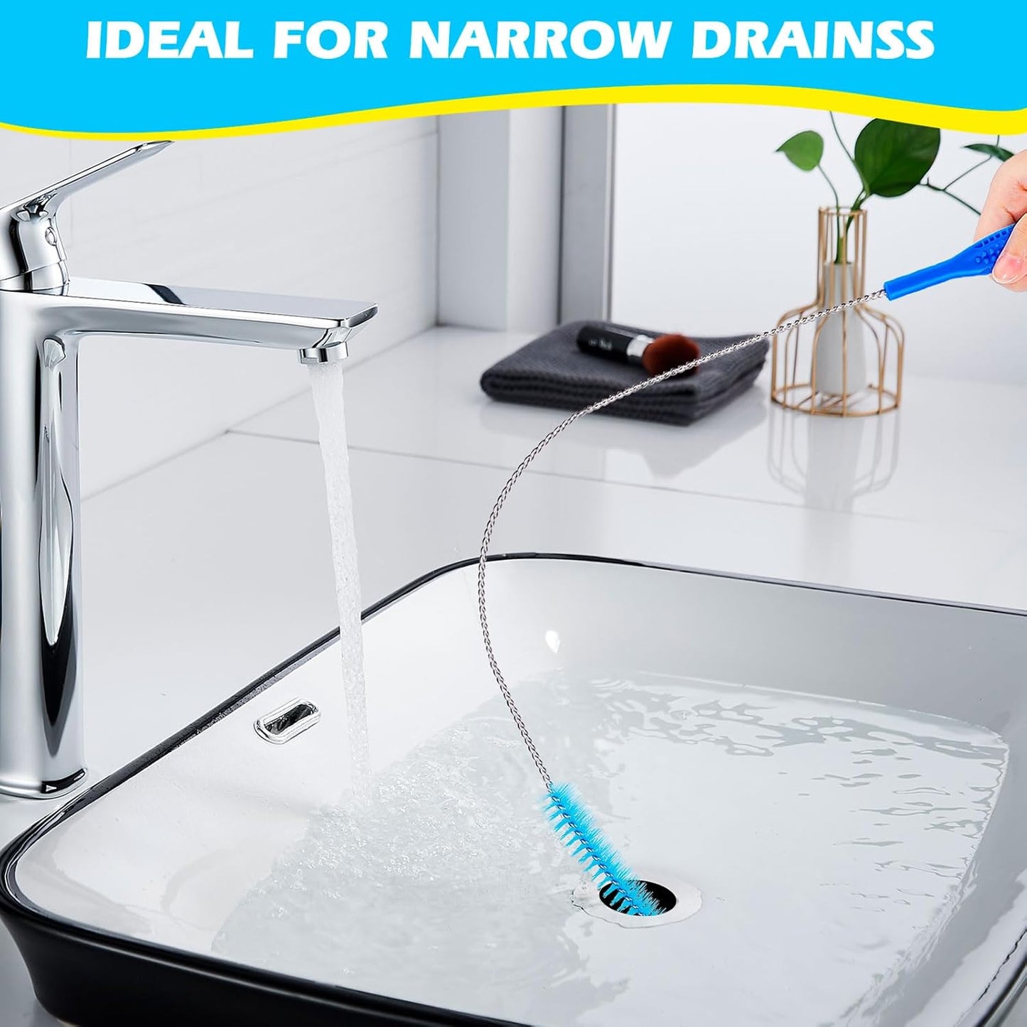 3Pack Dryer Vent Cleaner Kit, Home Improvement Essential Cleaning Tools, Up to 30 Inch Long Brush Cleaning Set，pet Hair Remover for Laundry，Drain Snake