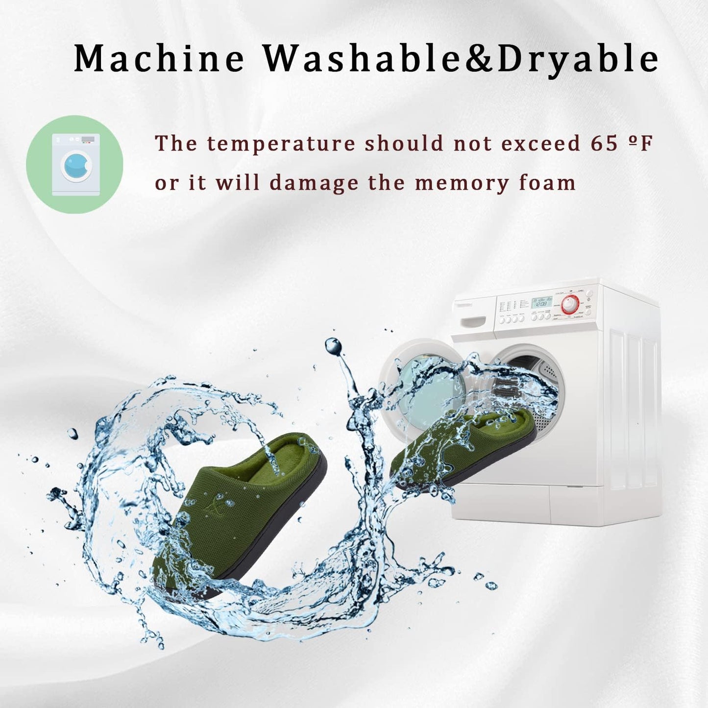 Memory Foam Slippers for Women's and Men's Casual House Shoes