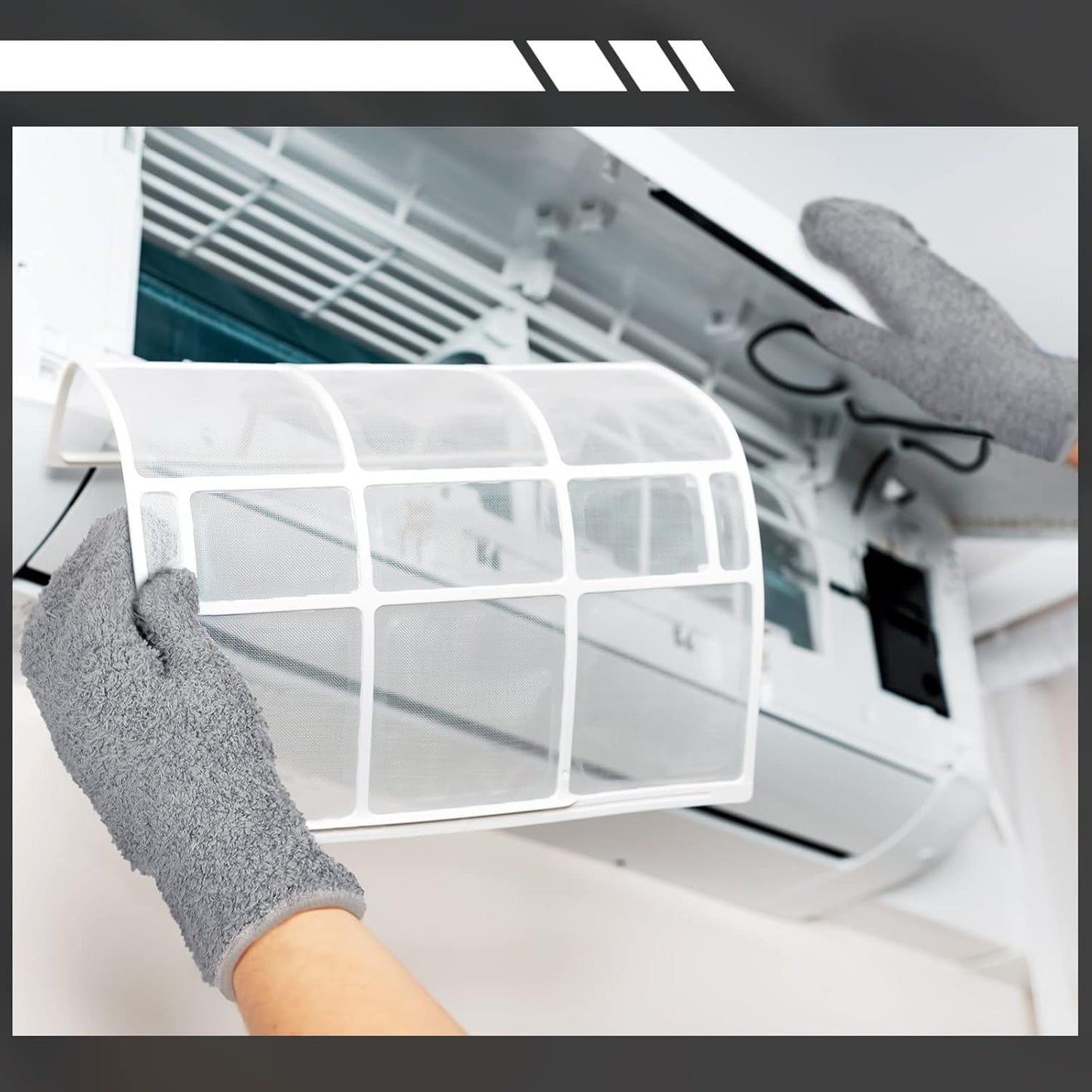 Bencailor 4 Pair Microfiber Dusting Mittens Reusable Women Cleaning Mittens with Thumb for Kitchen