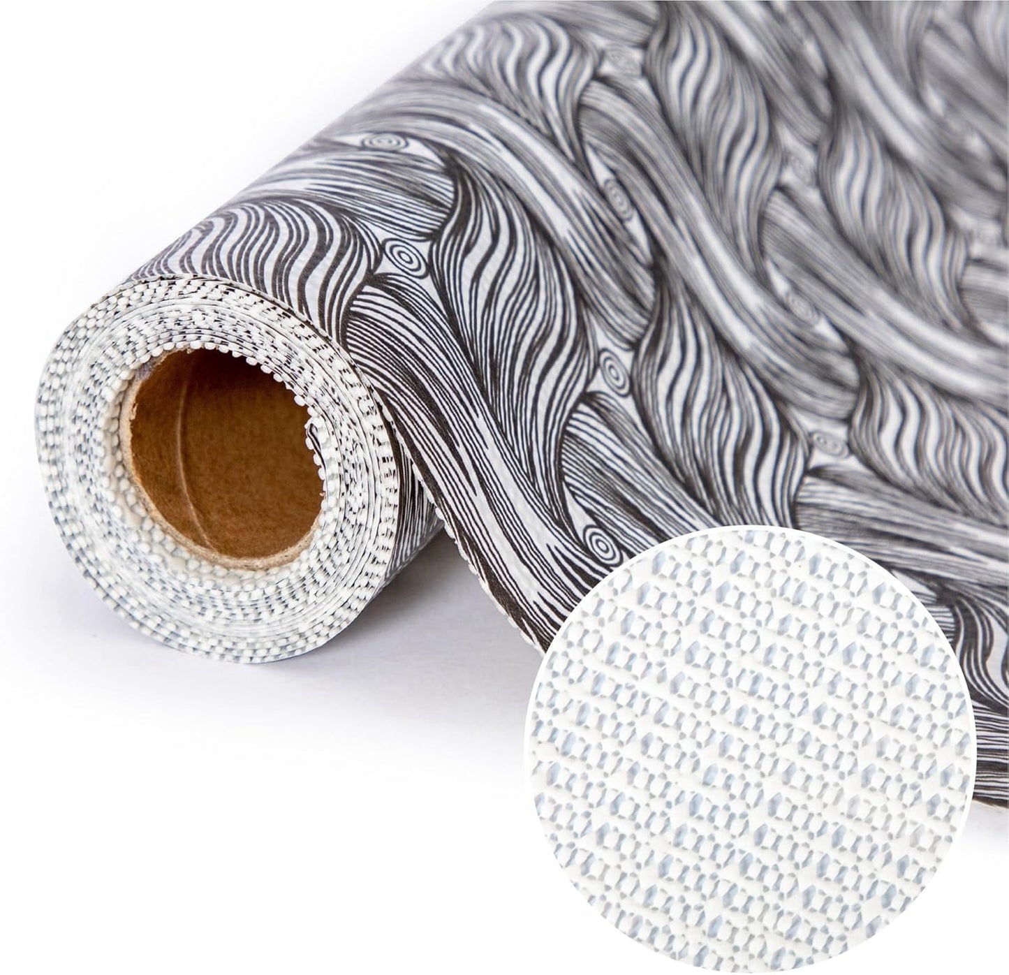 2 Rolls 12 x 120 Inch Shelf Liner for Kitchen Cabinets Non Adhesive Kitchen Drawer Liner, Waterproof Shelf Liner Durable Anti-Slip for Kitchen Cabinets Shelf Liner