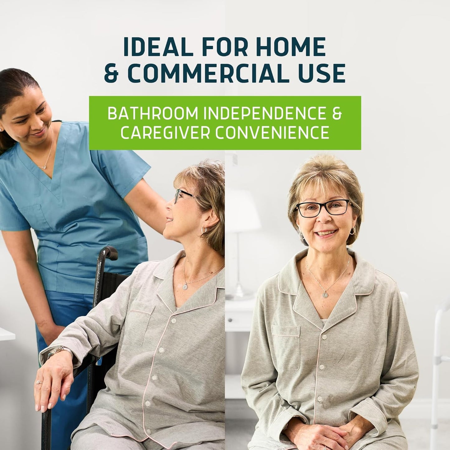 Lunderg Aloe Scented Super Absorbent Commode Pads - Medical Grade Value Pack 100 Count - for Disposable Bedside Commode Liners, Adult Chairs, Portable Buckets & Camping Toilet Bags - Light Scent