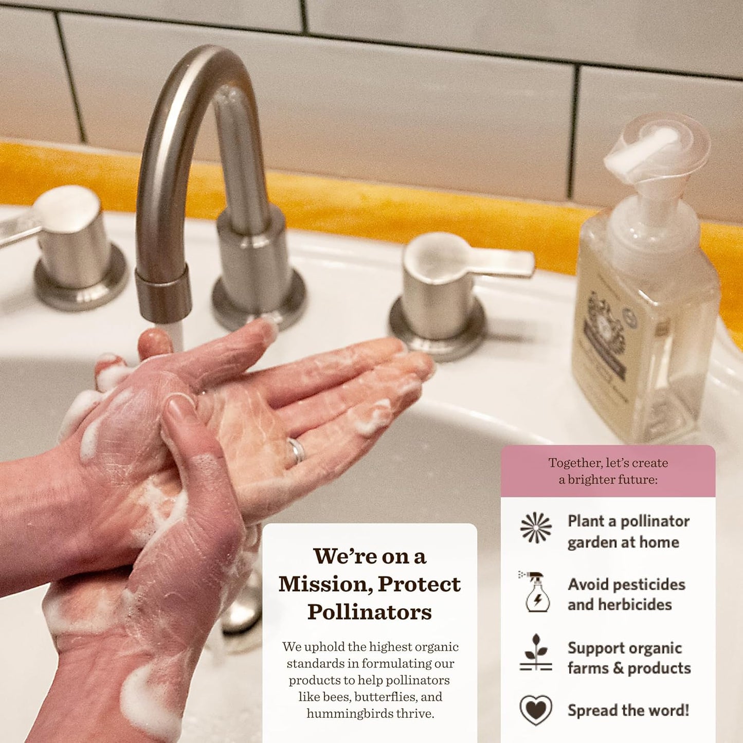 Moon Valley Herbal Foaming Hand Soap, Vegan (Cranberry Citrus, Recyclable Bottle)