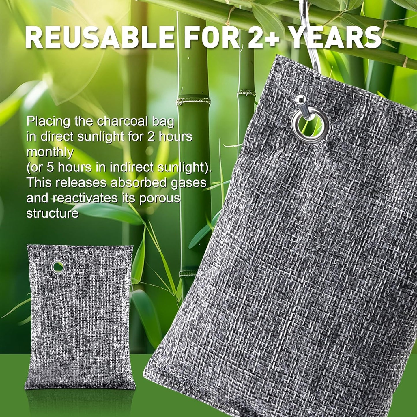 20Pack Activated Charcoal Odor Absorber, Odor Eliminator for Strong 0dor,Shoe Deodorizer,Bamboo Charcoal Air Purifying For in Car,Closet,Shoe, Basement,(100g /3.53oz Each)