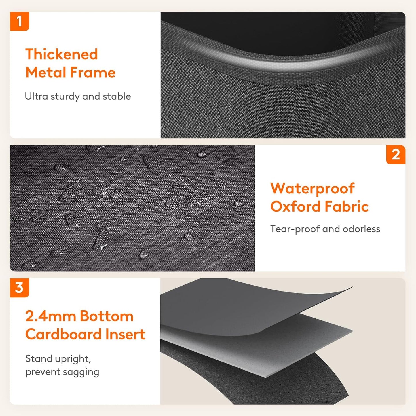 Lifewit 80L Large Tall Laundry Hamper, Collapsible Laundry Basket with Handles, Foldable Clothes Hampers for Laundry, Portable Dirty Clothes Hamper for Dorm College Bedroom Bathroom, Black