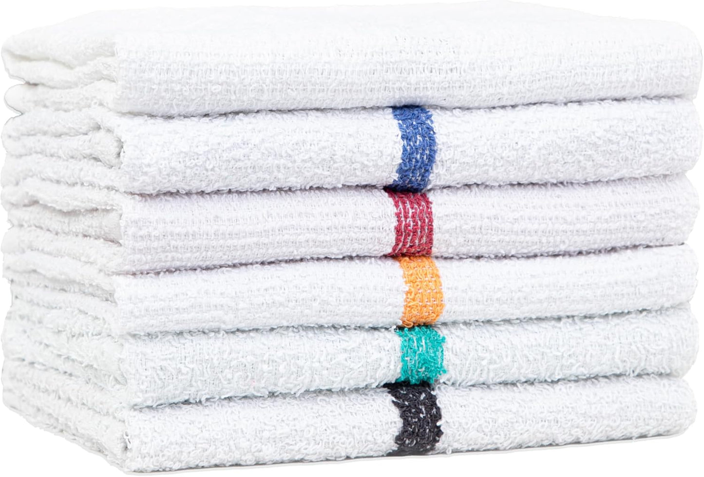 Arkwright Qwick Wick Bar Mop Towels Bulk - (Pallet of 4200) 100% Cotton Quick Dry, Super Absorbent Multipurpose Cleaning Rags for Restaurants, Kitchen, Bathroom, Hotel, 16 x 19 in, Gold Stripe