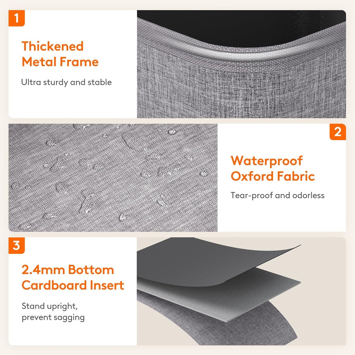 Lifewit 80L Large Tall Laundry Hamper, Collapsible Laundry Basket with Handles, Foldable Clothes Hampers for Laundry, Portable Dirty Clothes Hamper for Dorm College Bedroom Bathroom, Light Gray