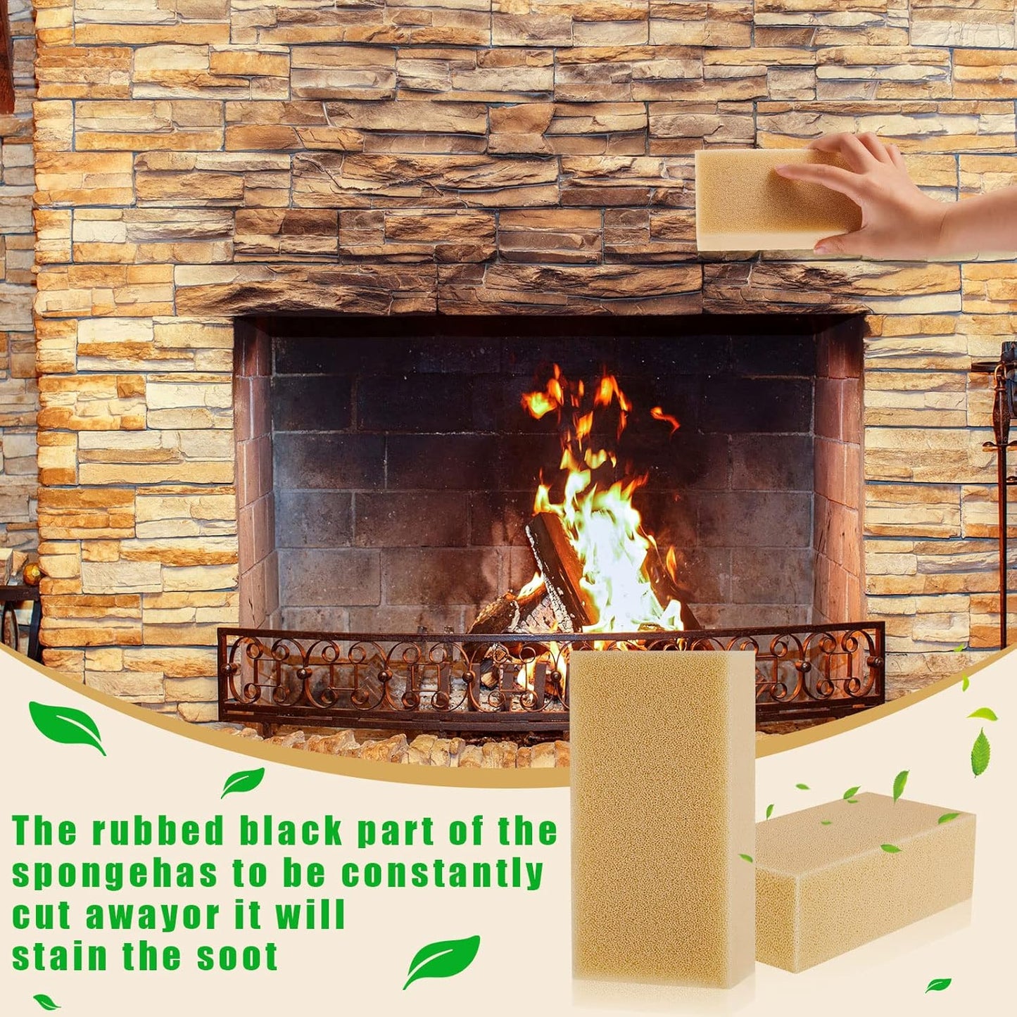 Tessco for you 3 Pcs Reusable Soot Eraser Sponge for Dry Cleaning - Effective Soot Remover for Pet Hair, Dust, and Dirt on Painted Walls, Books, and Car Interiors