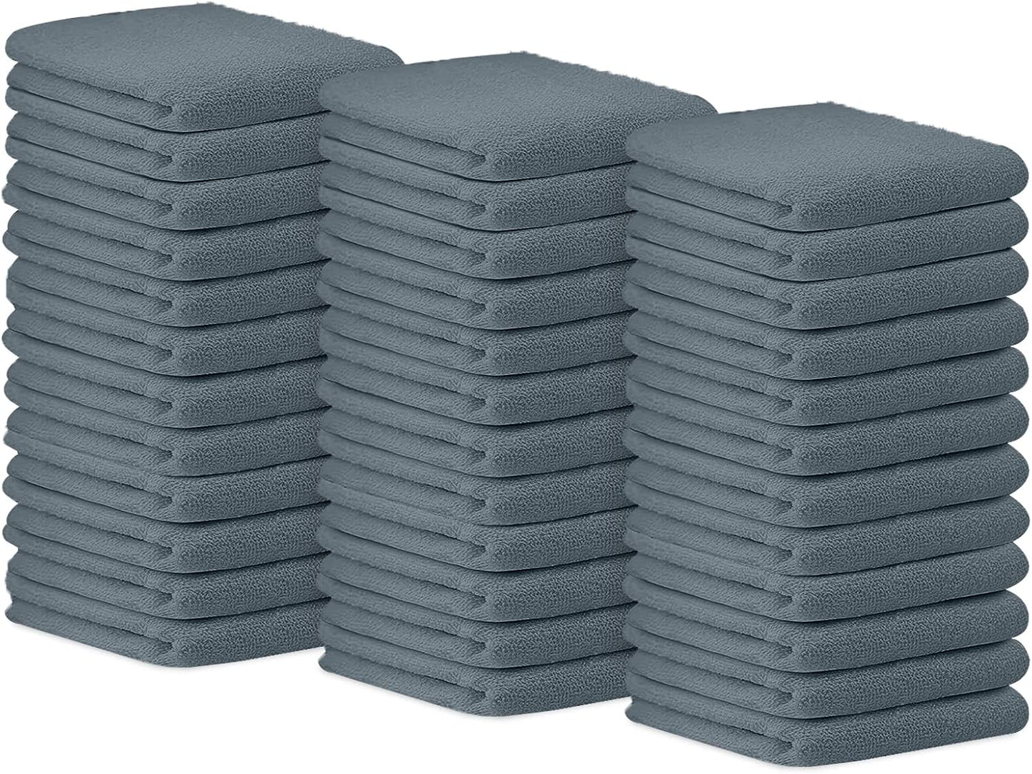 Avalon Towels Terry Bar Mop Towels (Value Pack of 36) Size 14"x17" – Absorbent and Durable, Multipurpose Cleaning Rags, Cotton Cleaning Cloths, Terry Cloth Rags, Reusable Shop Rag (Grey)