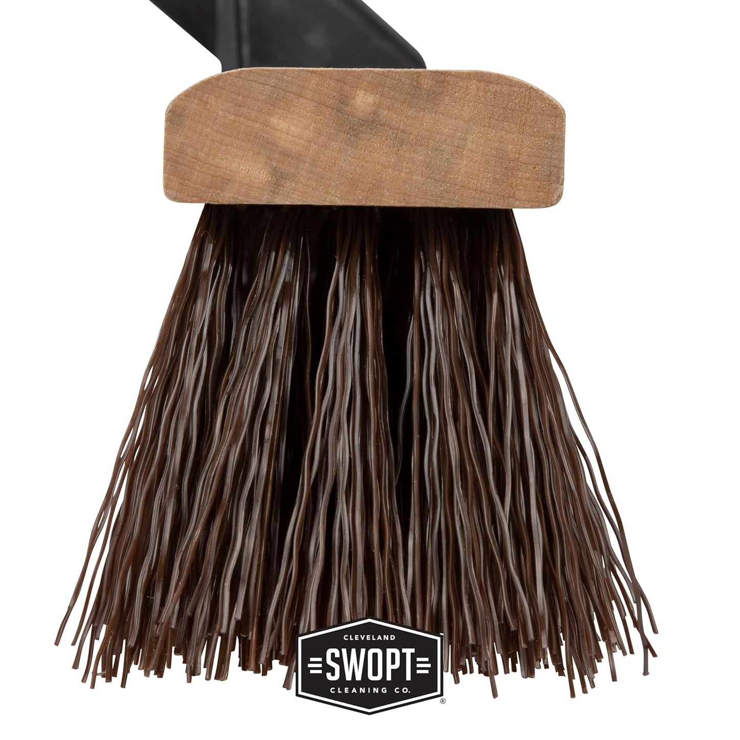 SWOPT 18" Premium Rough Surface Push Broom Head - Outdoor Broom for Driveways, Sidewalks, Patios - Interchangeable With All SWOPT Products for Efficient Cleaning & Storage
