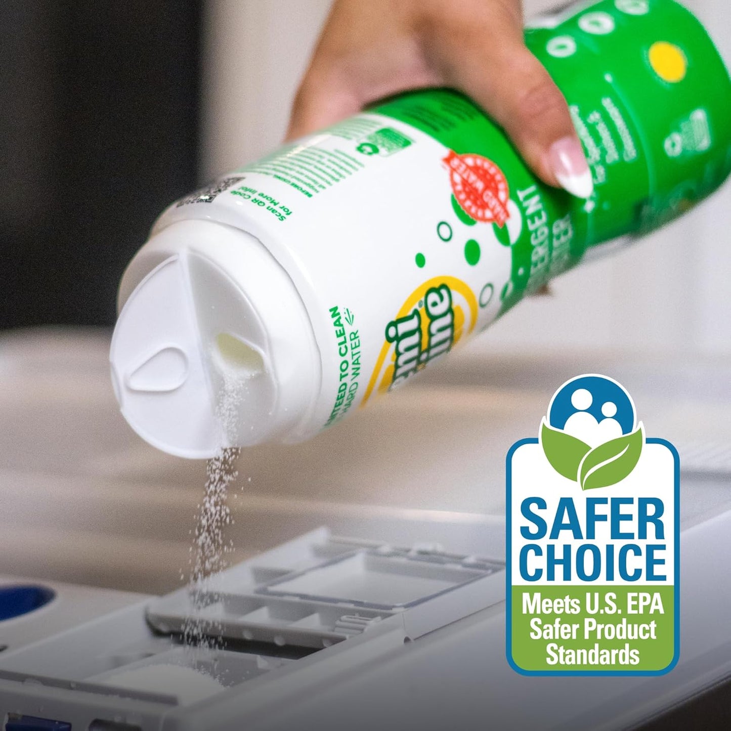 Lemi Shine Natural Dish Detergent Booster - Hard Water Stain Remover - Multi-Use Citric Acid Cleaner - 38 oz