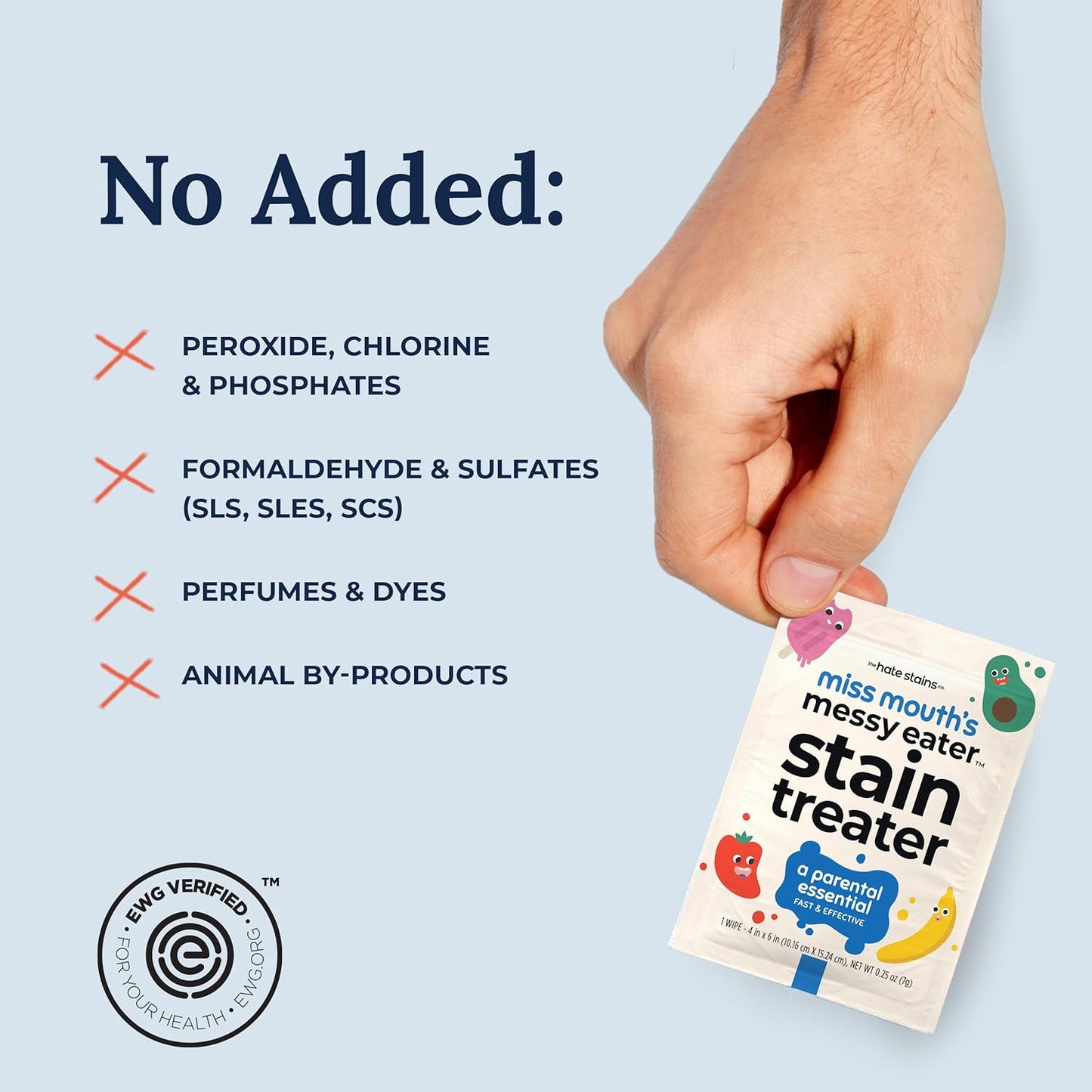 Miss Mouth's Messy Eater Stain Treater Spray - 4oz & 10 Wipes Stain Remover - Newborn & Baby Essentials - No Dry Cleaning Food, Grease, Coffee Off Laundry, Underwear, Fabric