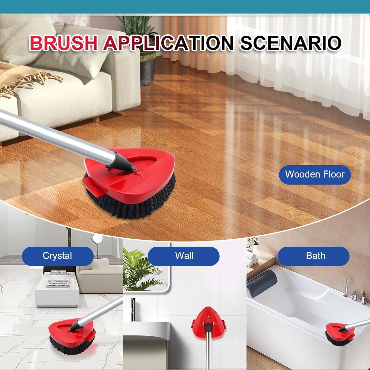 7 Pack Mop Replacement Heads for O-Ceda Mop Replace Head EasyWring Spin Mop Heads Replacements, Microfiber Spin Mop Refills, Cleaning Mop Head for Living Room& Bath Tool